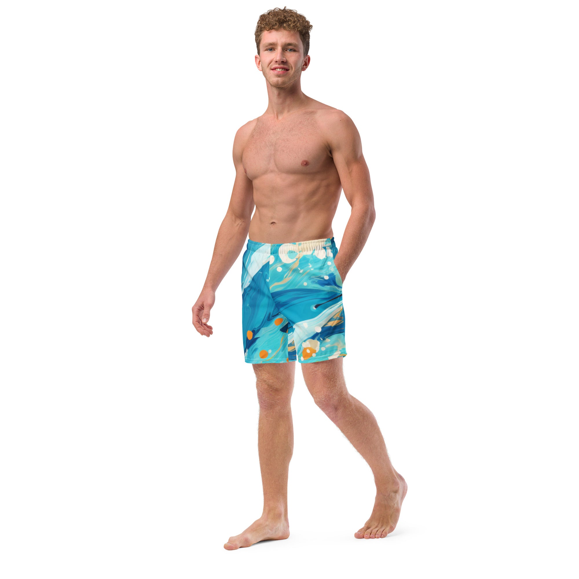 Dolphins Fan Swim Trunks | Animal Boardshorts for Men