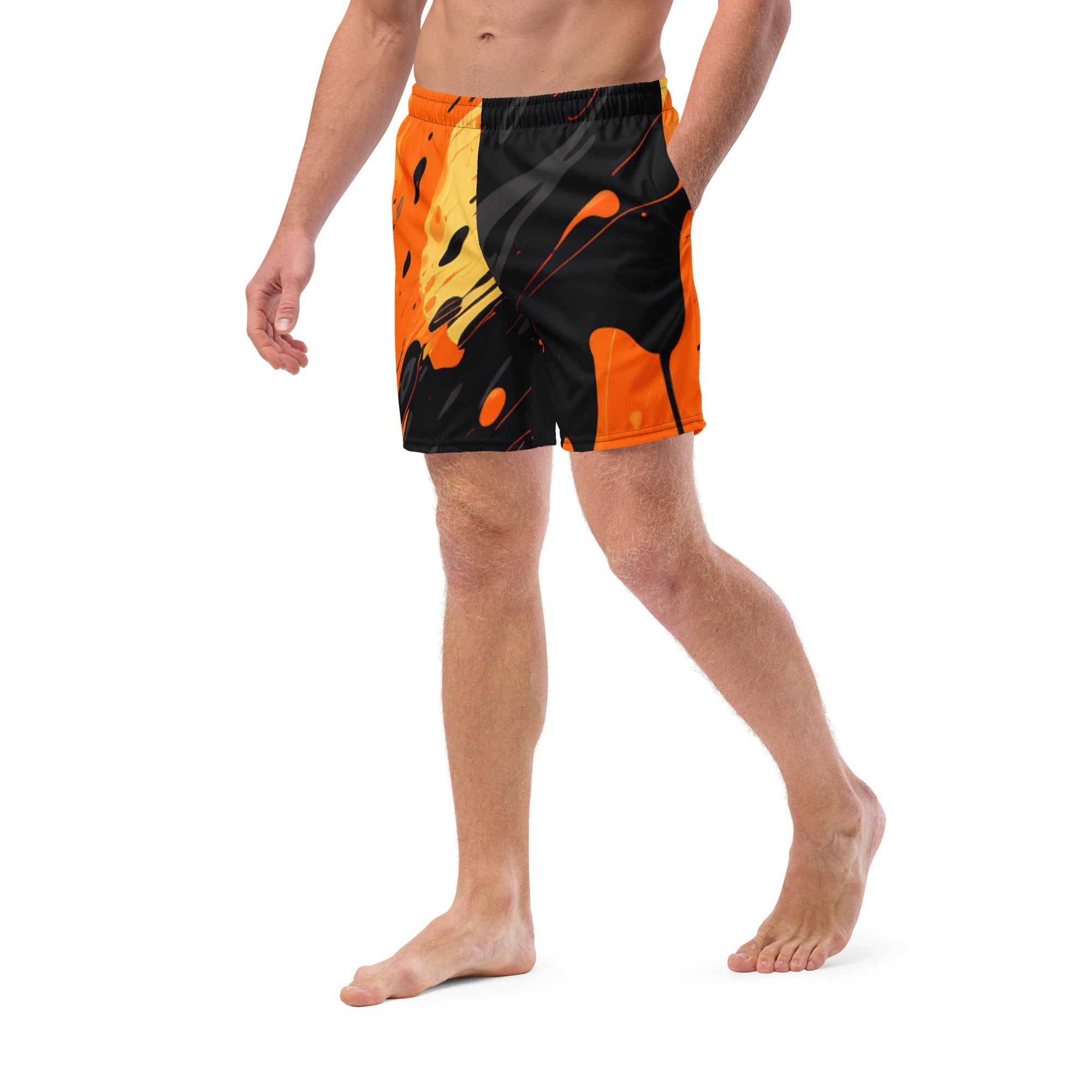 SF Drip Swim Trunks | San Fran Fan Boardshorts for Men