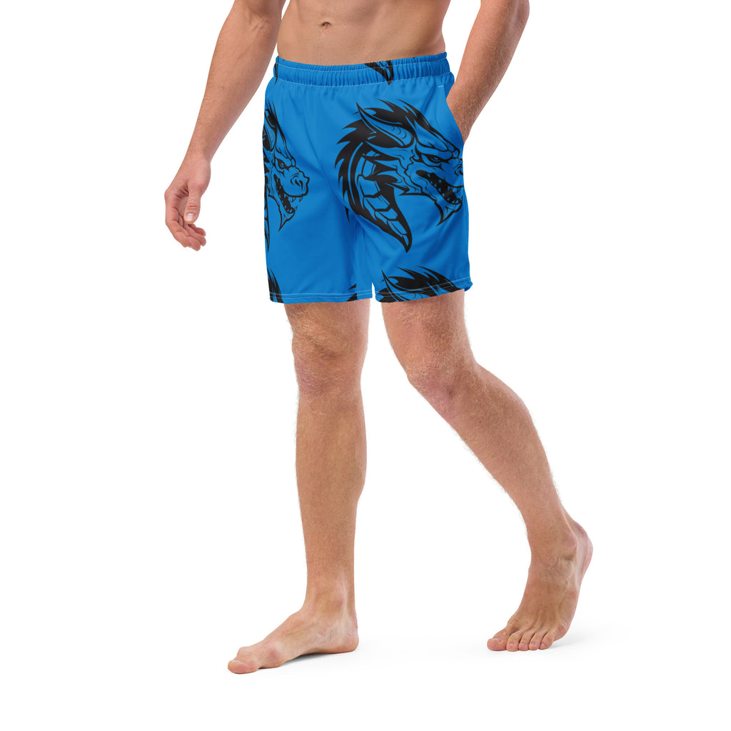 Blue Dragon Swim Trunks | Fantasy Dragon Boardshorts for Men - Caster Coast