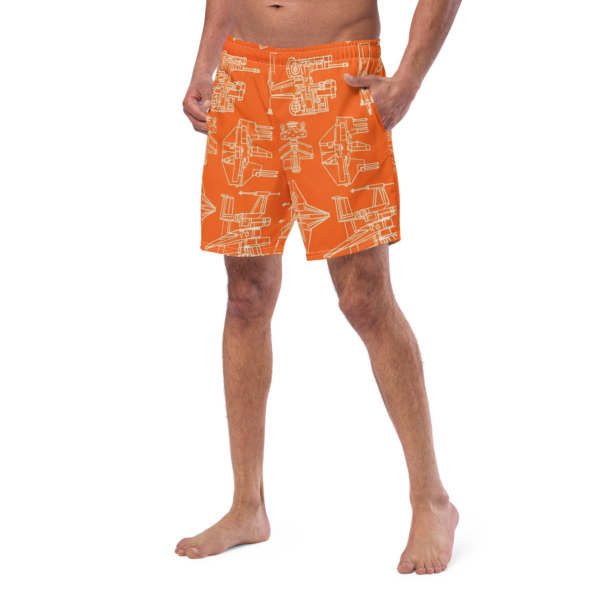 Star Ships Swim Trunks | Star Wars Inspired Men's Swimwear - Caster Coast