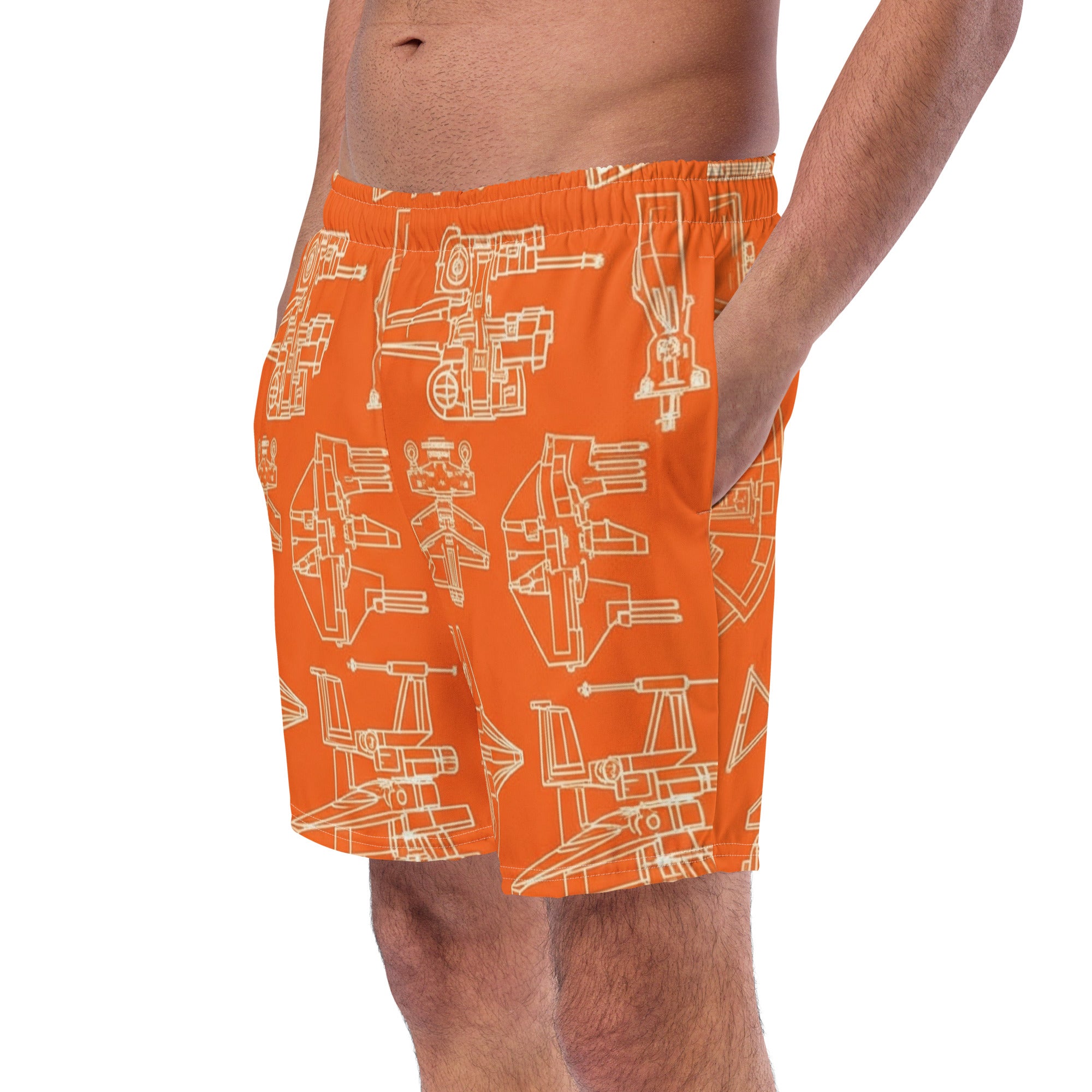Star Ships Swim Trunks | Star Wars Inspired Men's Swimwear - Caster Coast