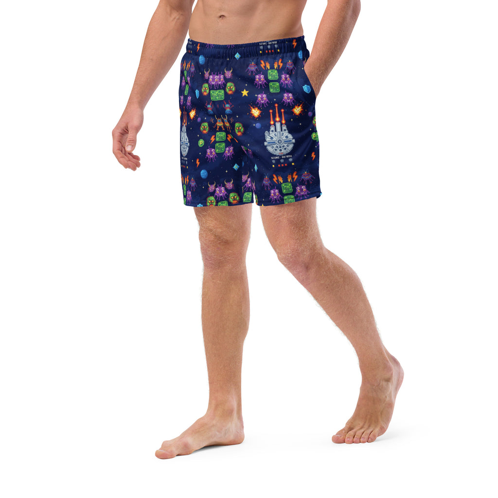 Atari Star Wars Arcade Game Swim Trunks | Retro 1983 Gamer Swimwear - Caster Coast