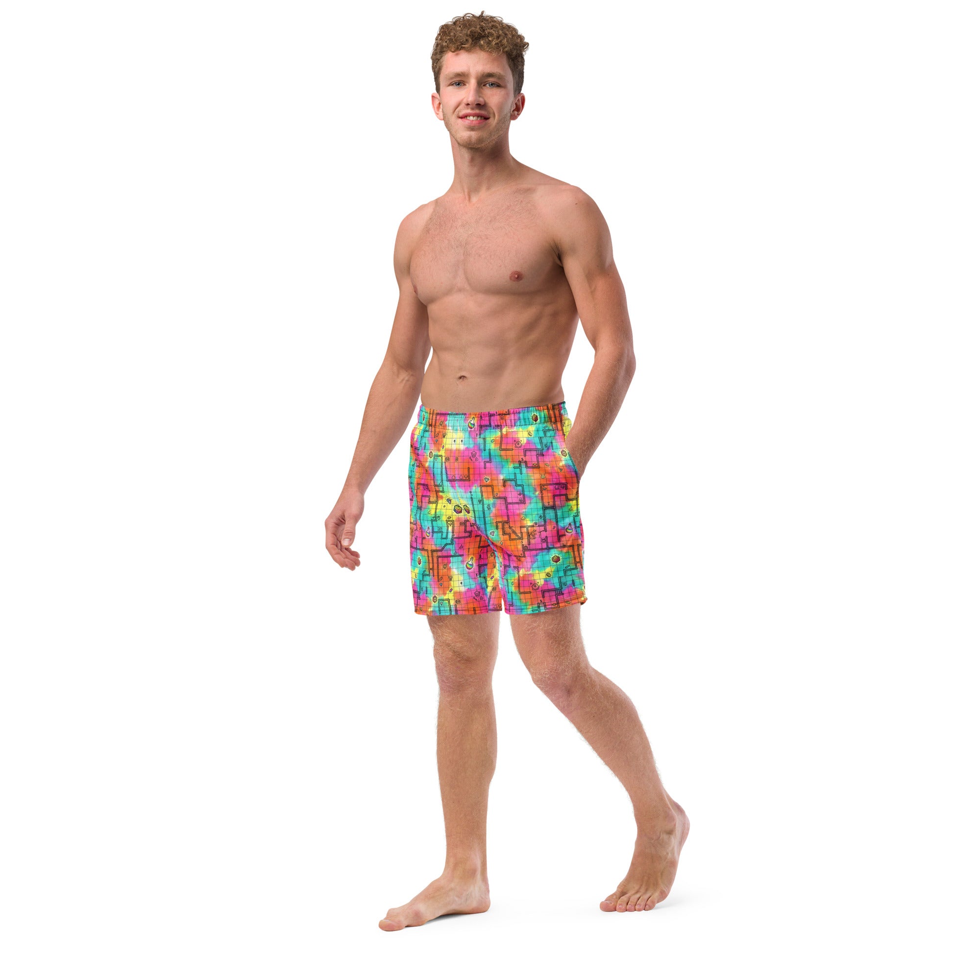 DMs Original Map - D&D Inspired Boardshorts - Caster Coast