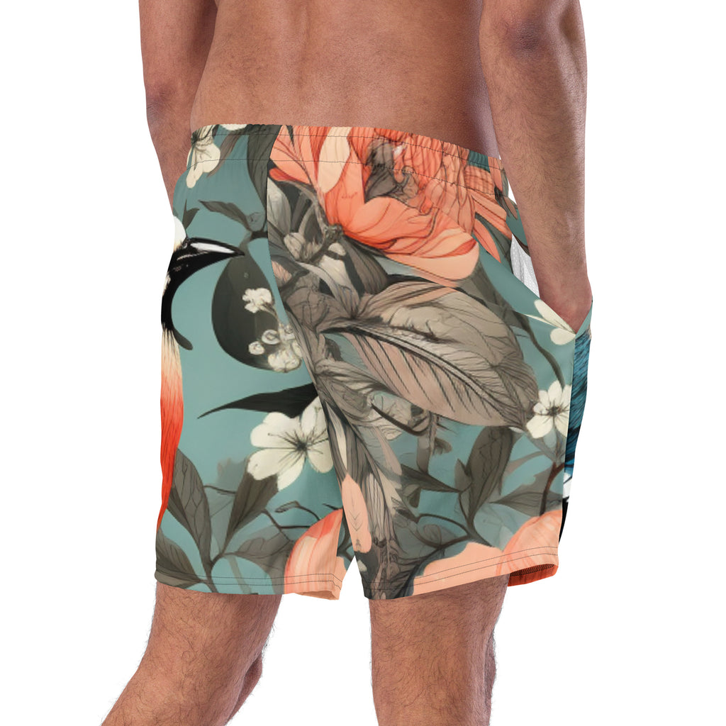 Fly Guy Swim Trunks | Retro Aviation Boardshorts for Men - Caster Coast