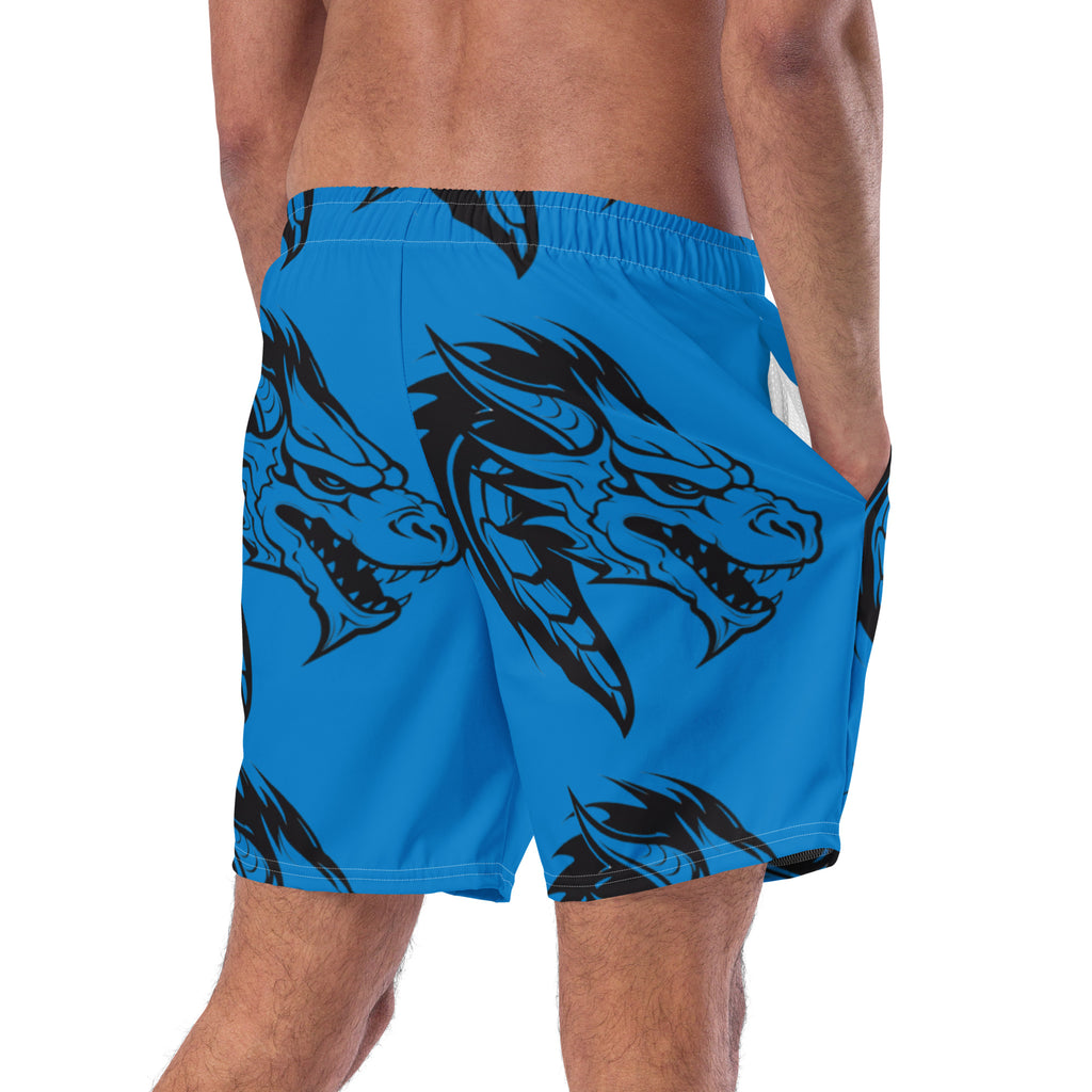 Blue Dragon Swim Trunks | Fantasy Dragon Boardshorts for Men - Caster Coast
