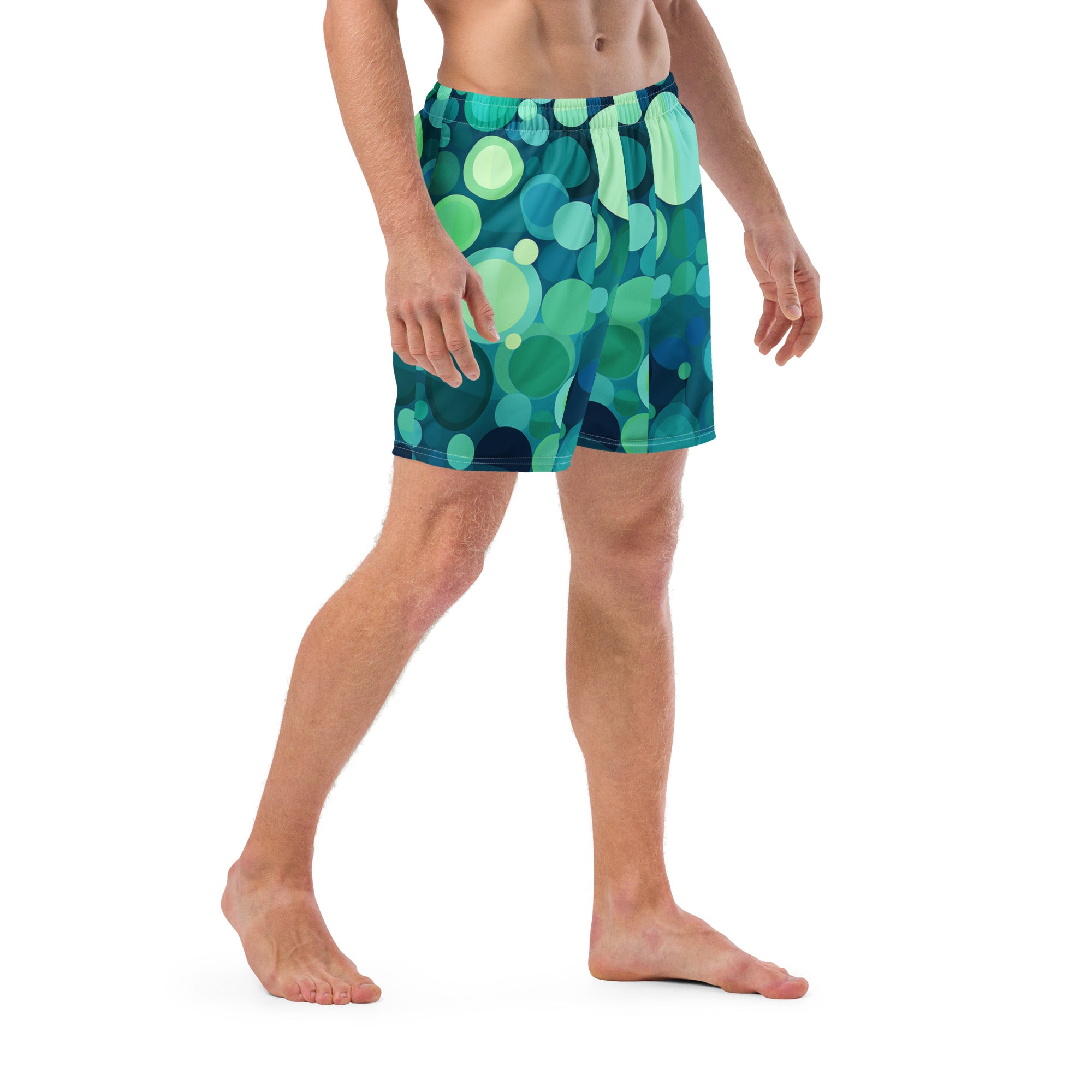 Splatterdot Swim Trunks | Abstract Paint Boardshorts for Men - Caster Coast