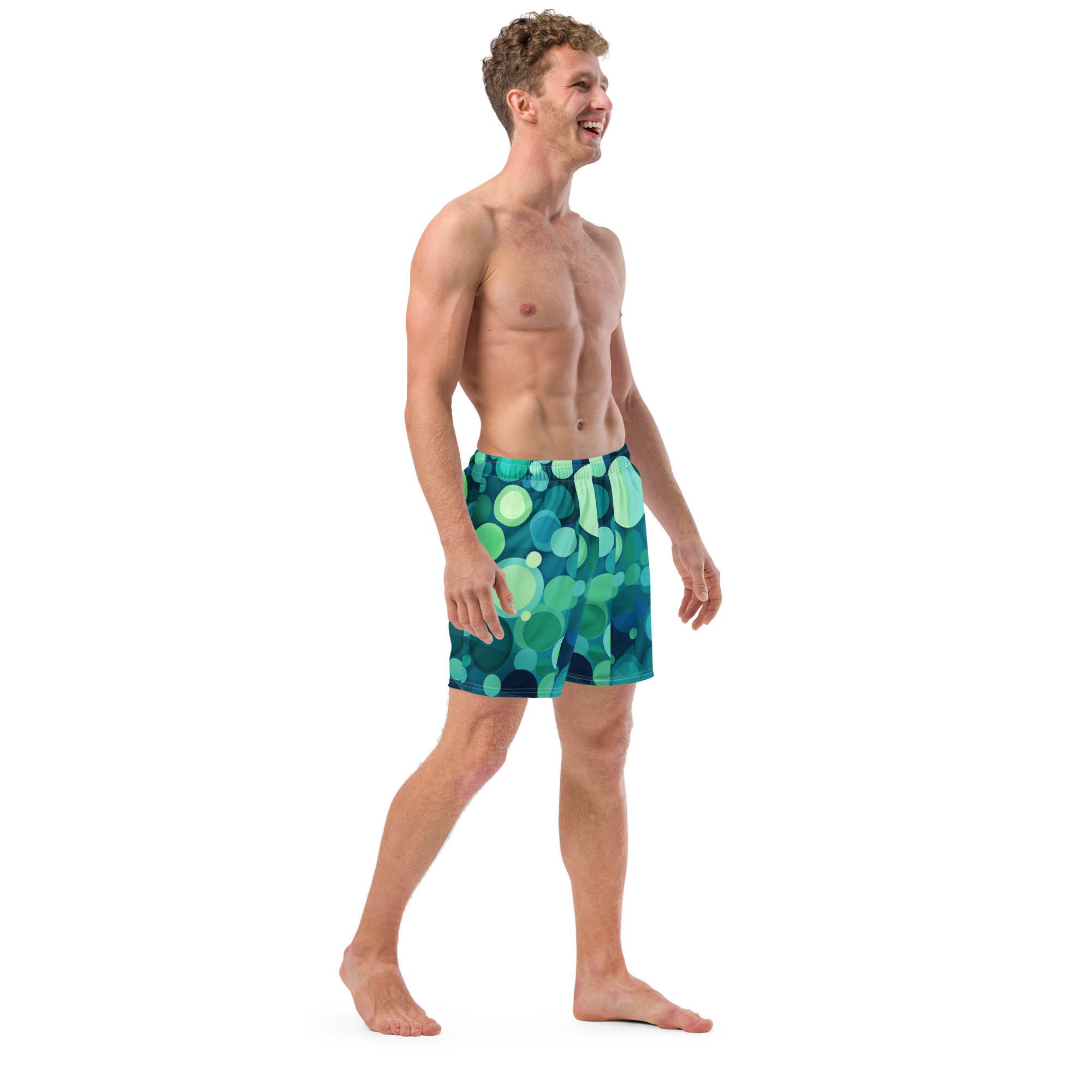 Splatterdot Swim Trunks | Abstract Paint Boardshorts for Men - Caster Coast