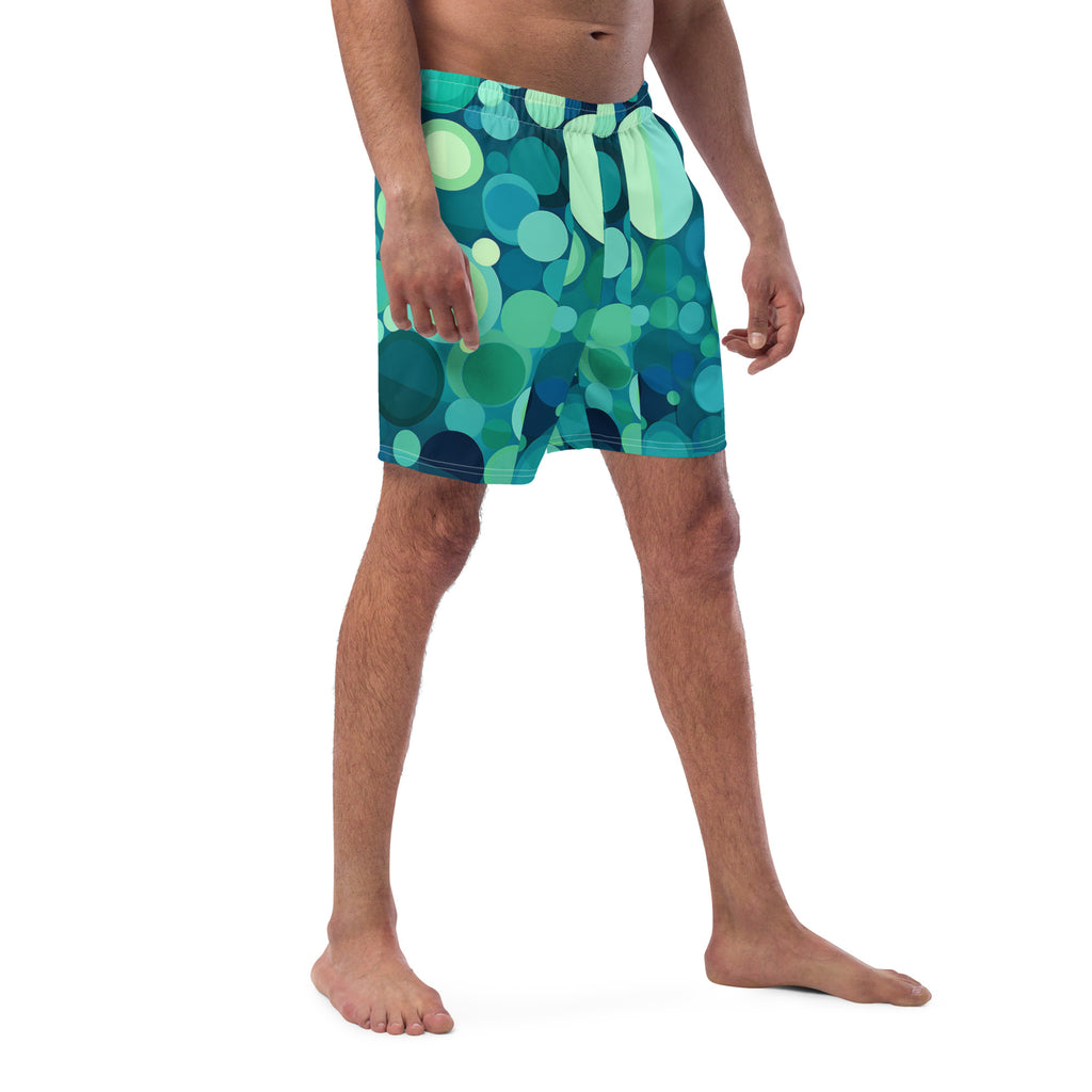 Splatterdot Swim Trunks | Abstract Paint Boardshorts for Men - Caster Coast