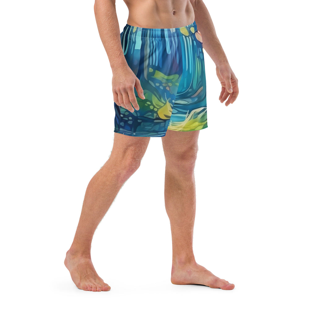 Elven Forest Swim Trunks | LOTR Fantasy Boardshorts for Men - Caster Coast