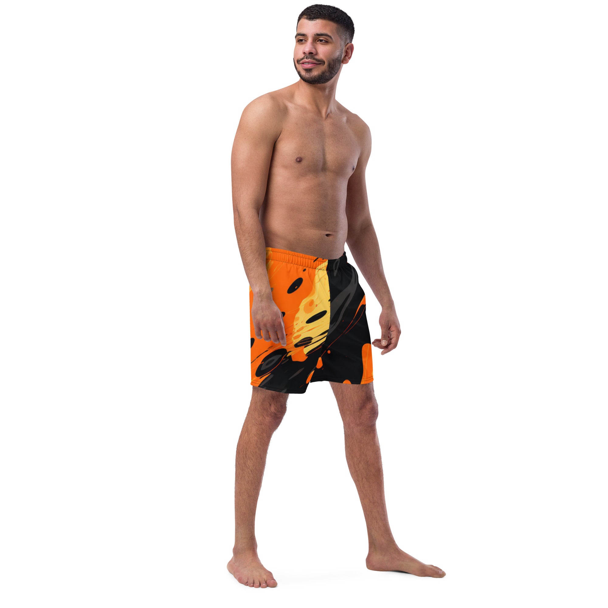 SF Drip Swim Trunks | San Fran Fan Boardshorts for Men