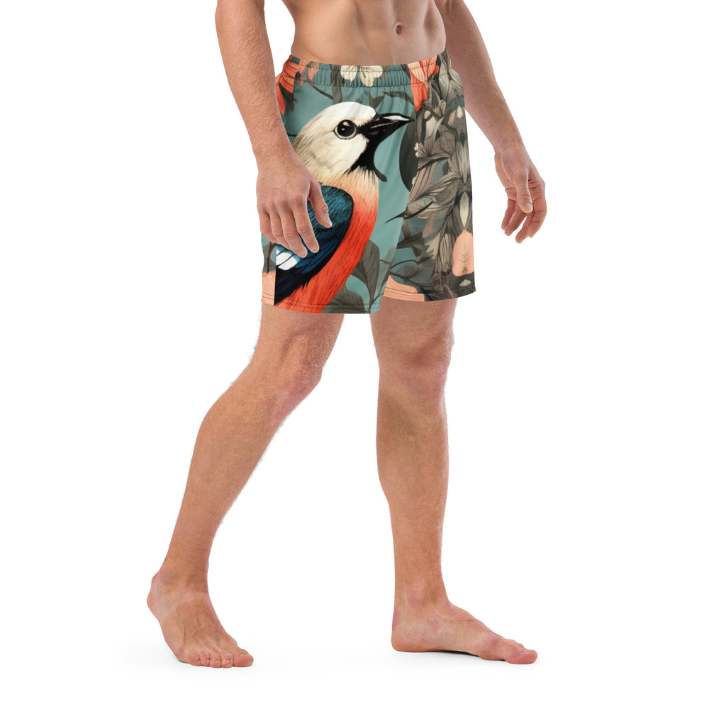 Fly Guy Swim Trunks | Retro Aviation Boardshorts for Men - Caster Coast