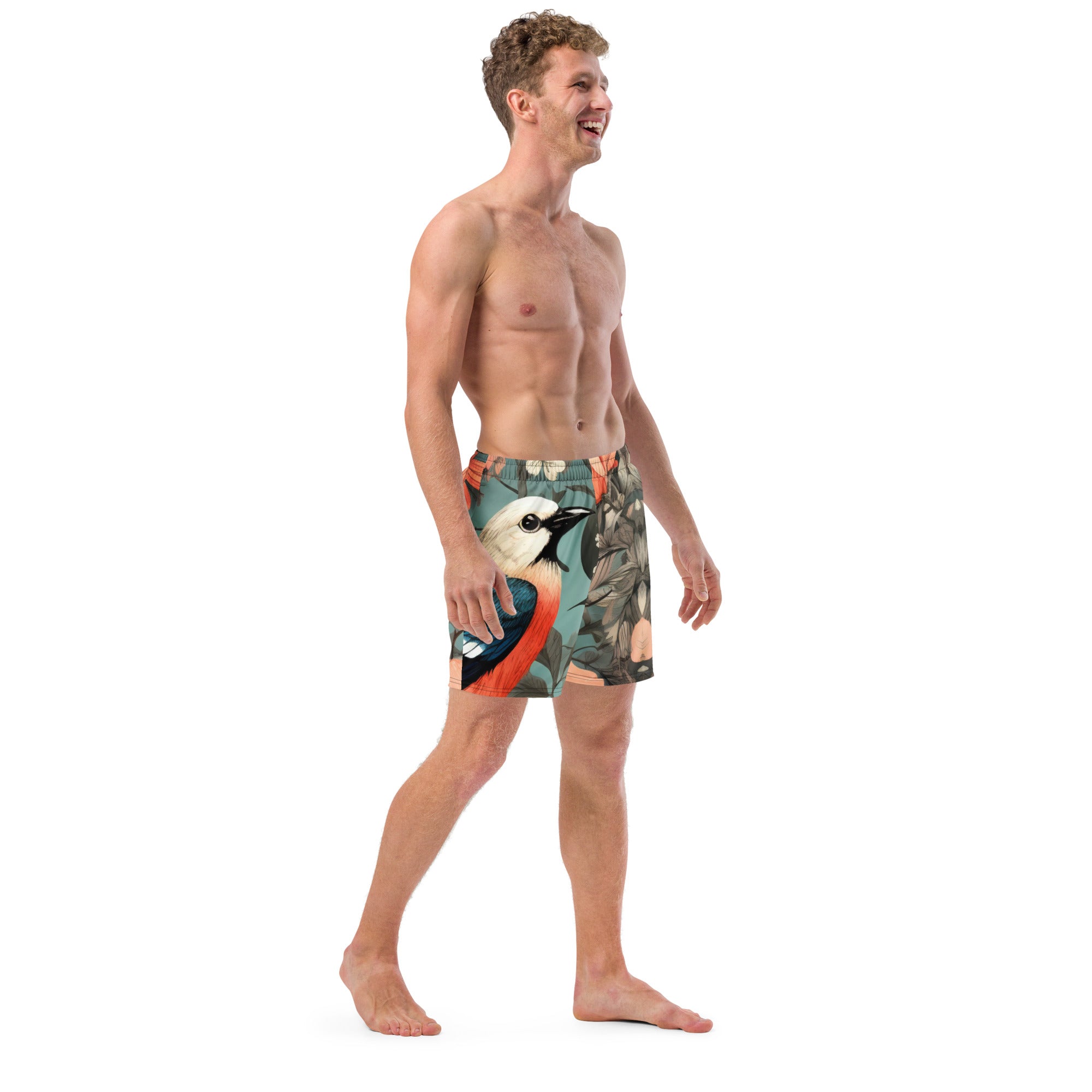 Fly Guy Swim Trunks | Retro Aviation Boardshorts for Men - Caster Coast