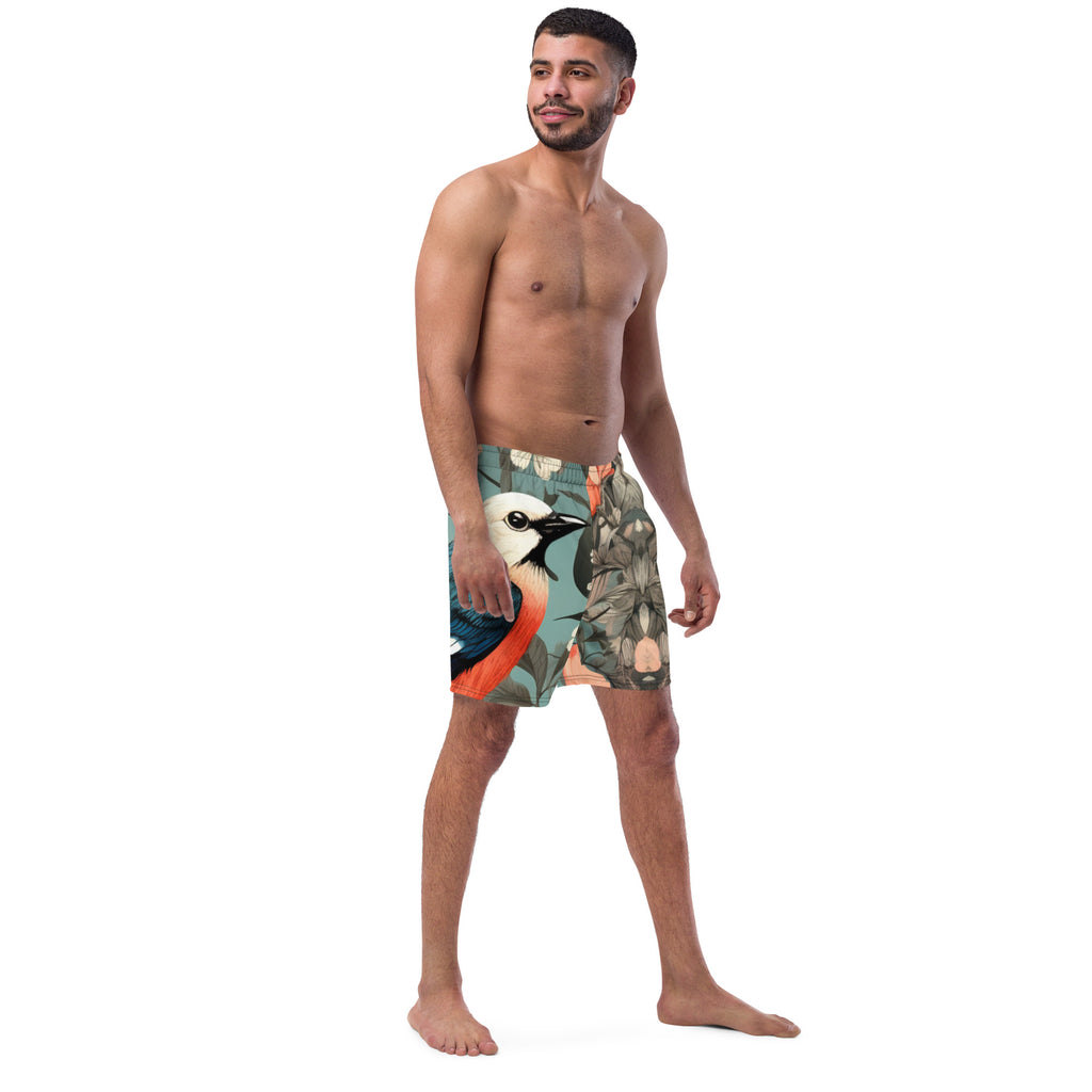 Fly Guy Swim Trunks | Retro Aviation Boardshorts for Men - Caster Coast