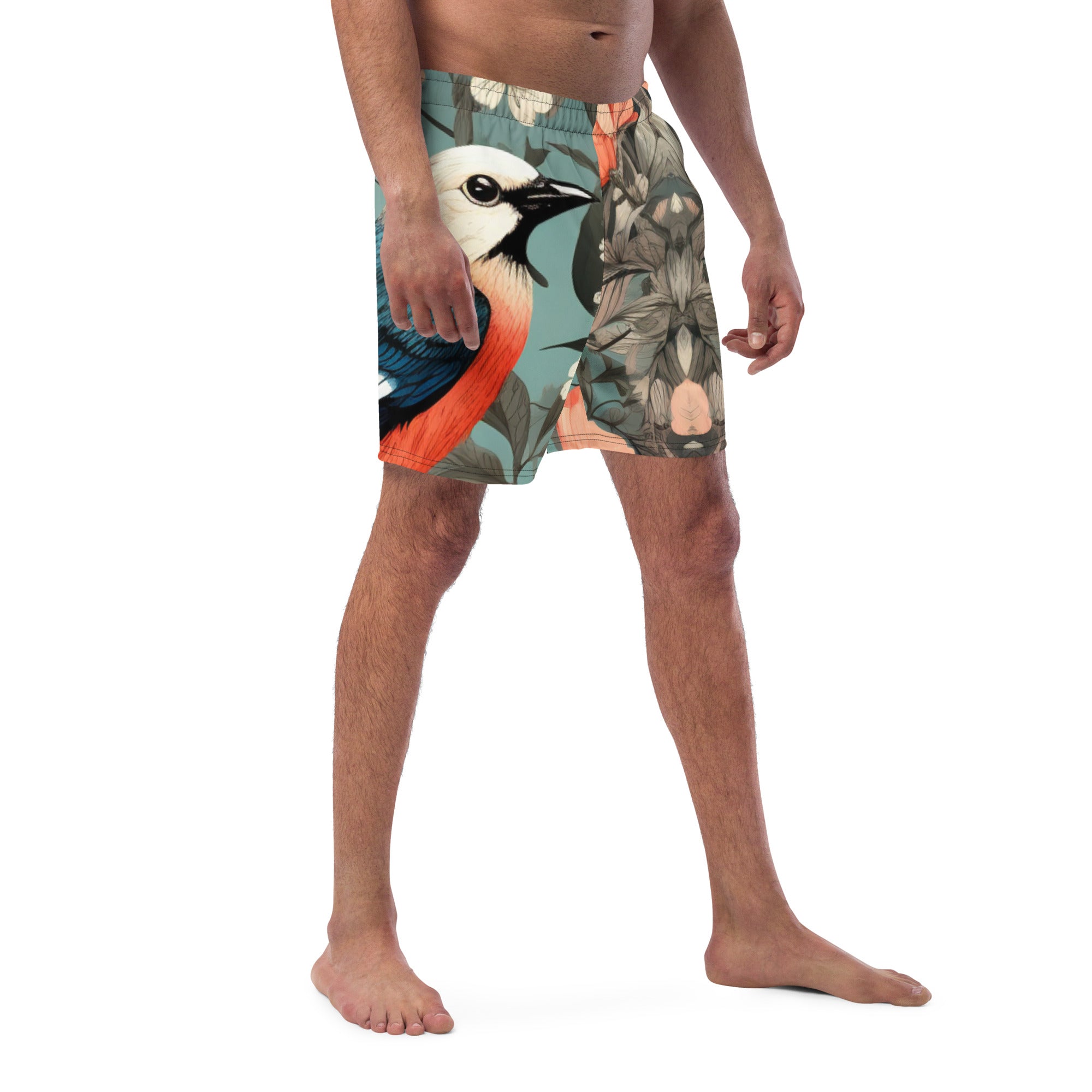 Fly Guy Swim Trunks | Retro Aviation Boardshorts for Men - Caster Coast