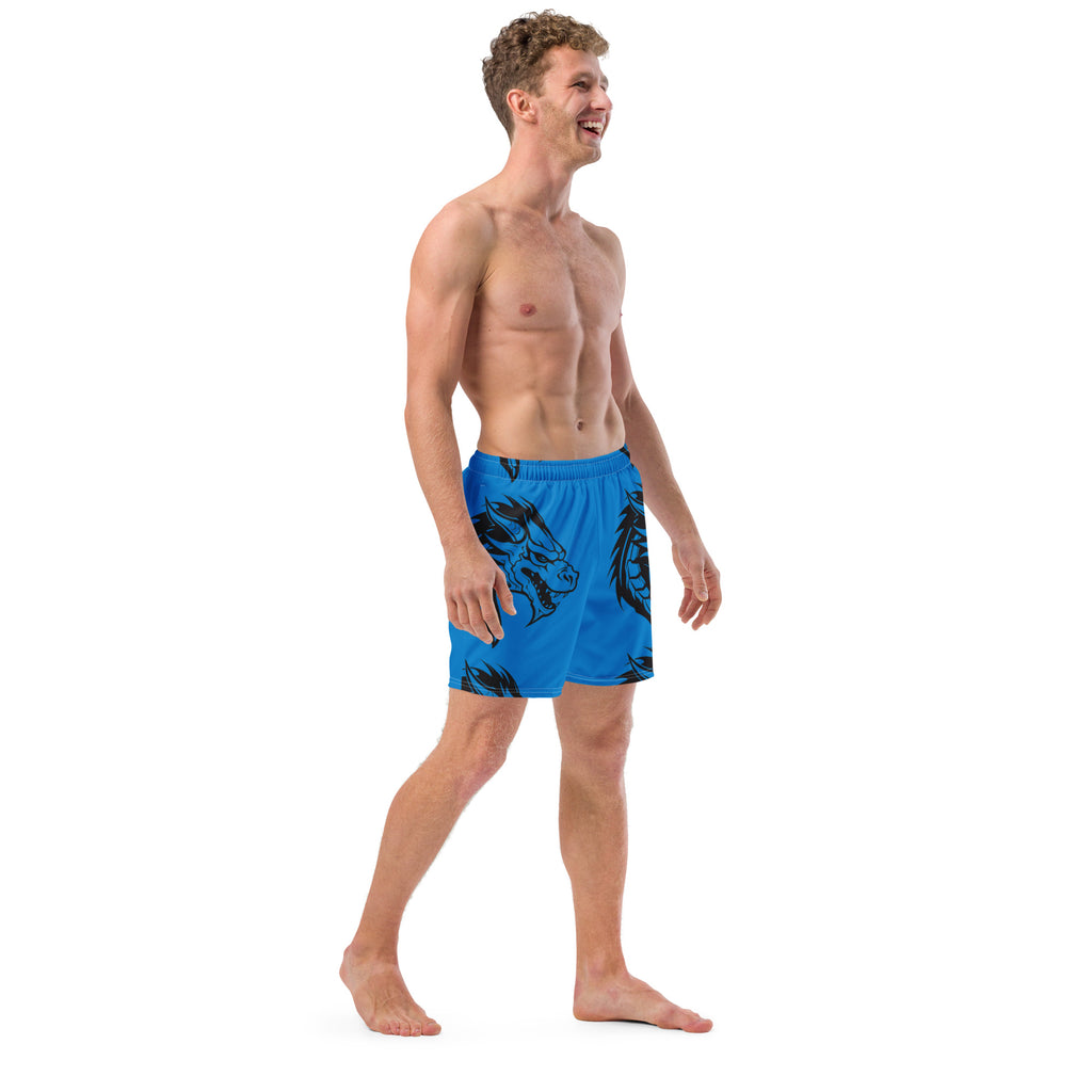 Blue Dragon Swim Trunks | Fantasy Dragon Boardshorts for Men - Caster Coast