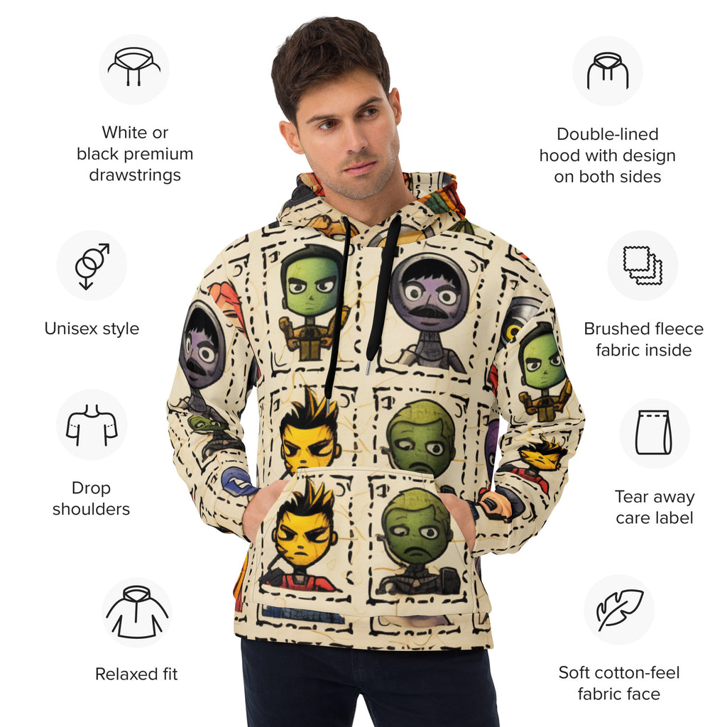 Hero Stamp Collection Unisex Hoodie - Caster Coast