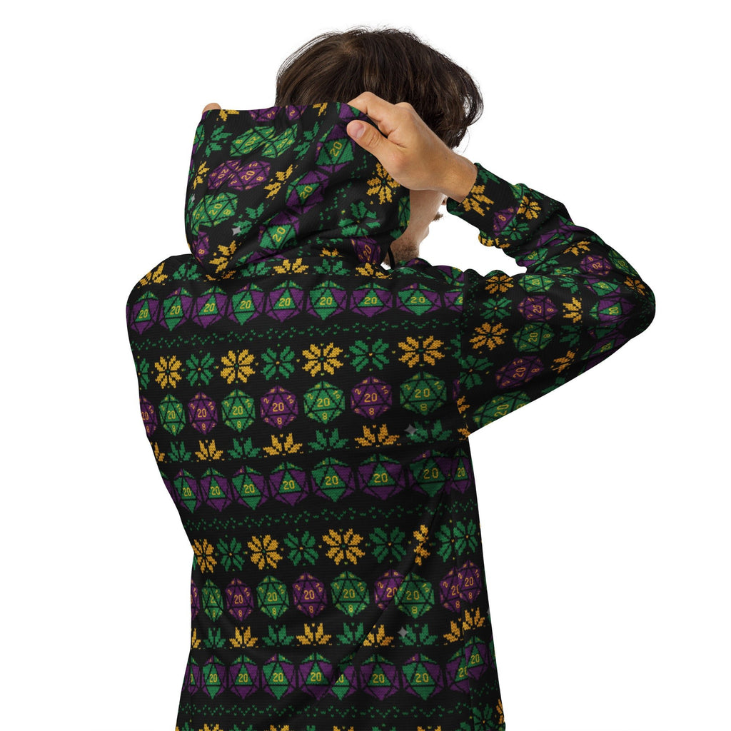 D20 Zip Hoodie | Dungeons & Dragons All - Over Print Zip - Up - Caster Coast