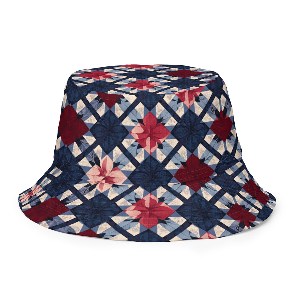 Grandma’s quilt reversible bucket hat - Caster Coast