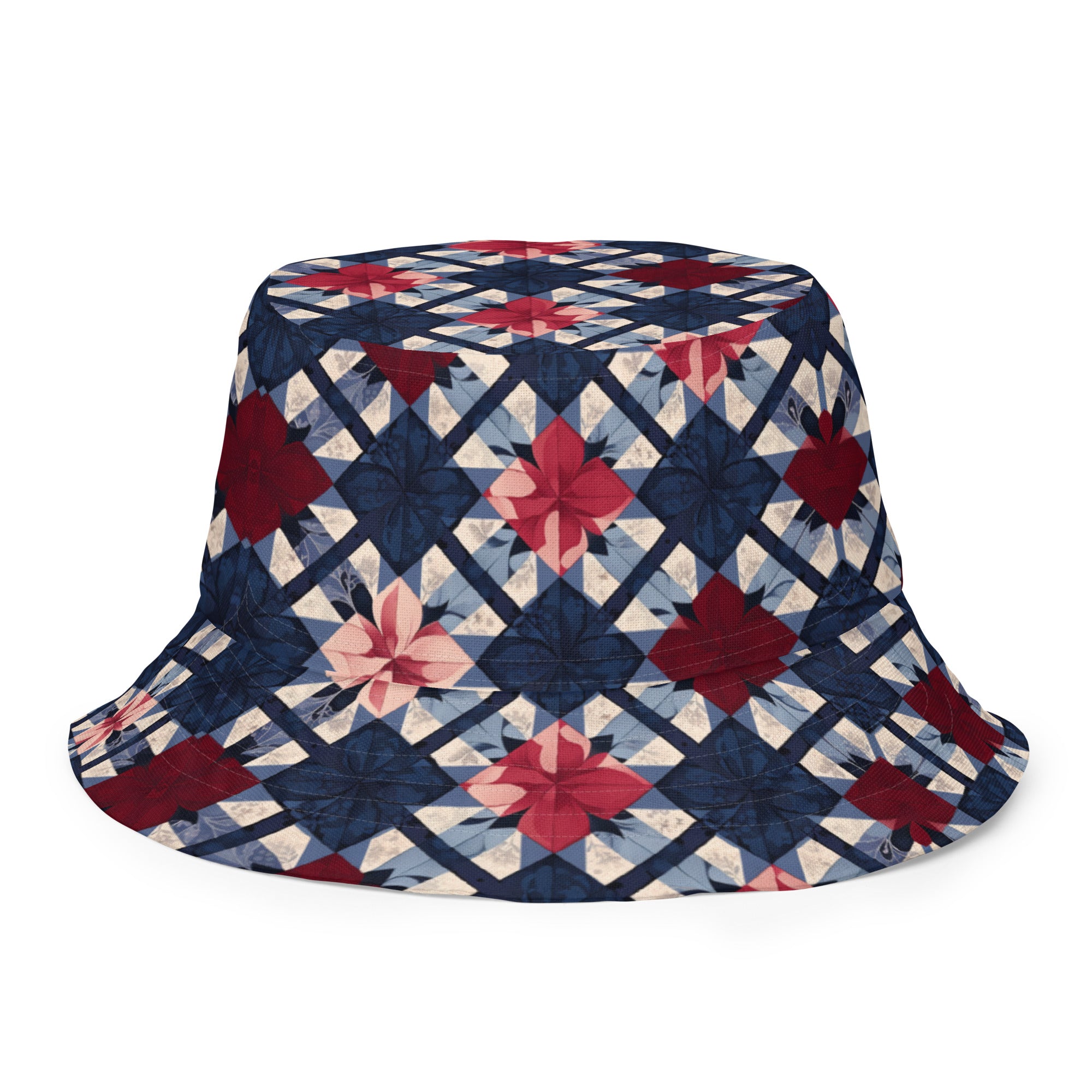 Grandma’s quilt reversible bucket hat - Caster Coast