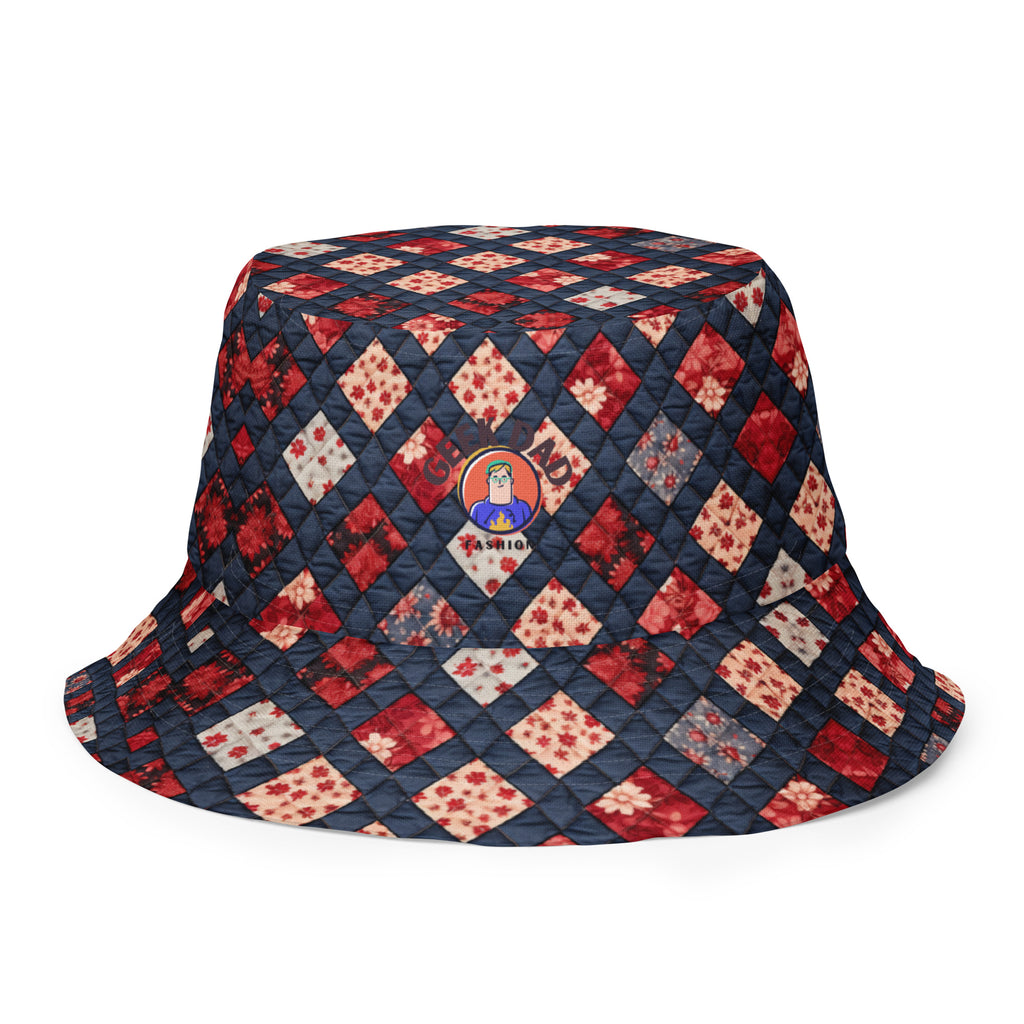 Grandma’s quilt reversible bucket hat - Caster Coast