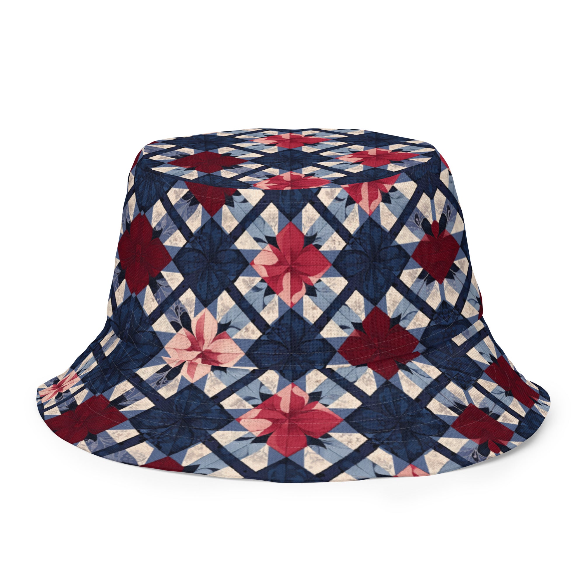 Grandma’s quilt reversible bucket hat - Caster Coast