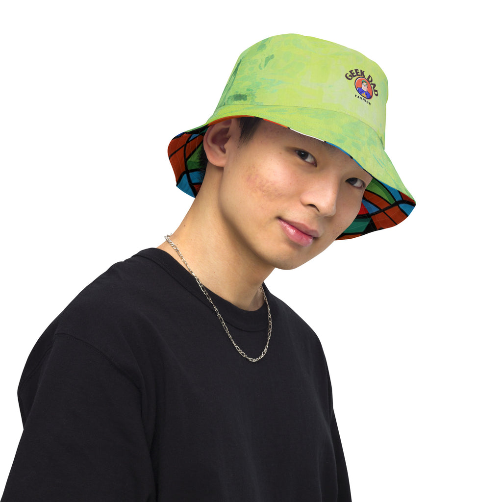 Abstract Hero Reversible bucket hat - Caster Coast
