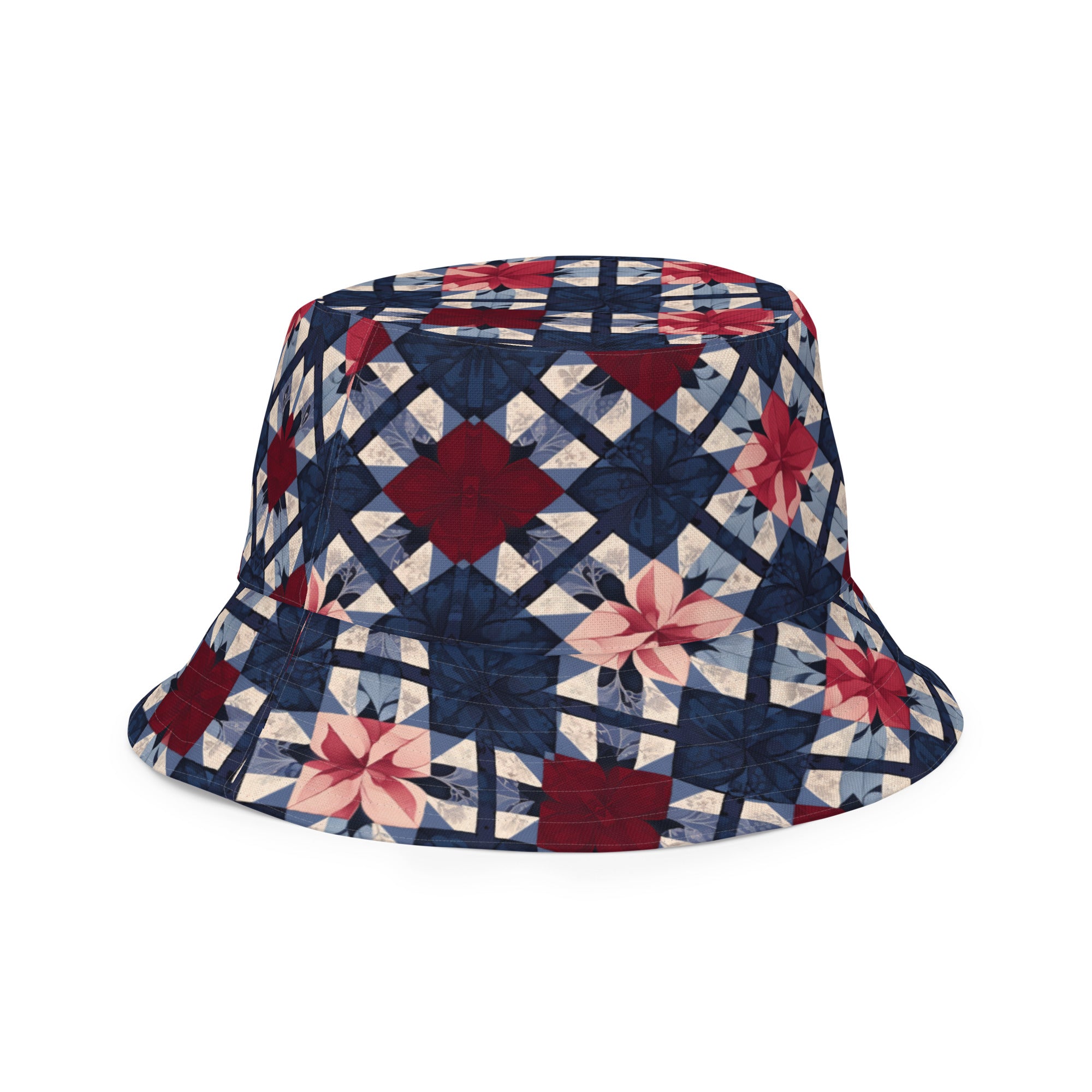 Grandma’s quilt reversible bucket hat - Caster Coast