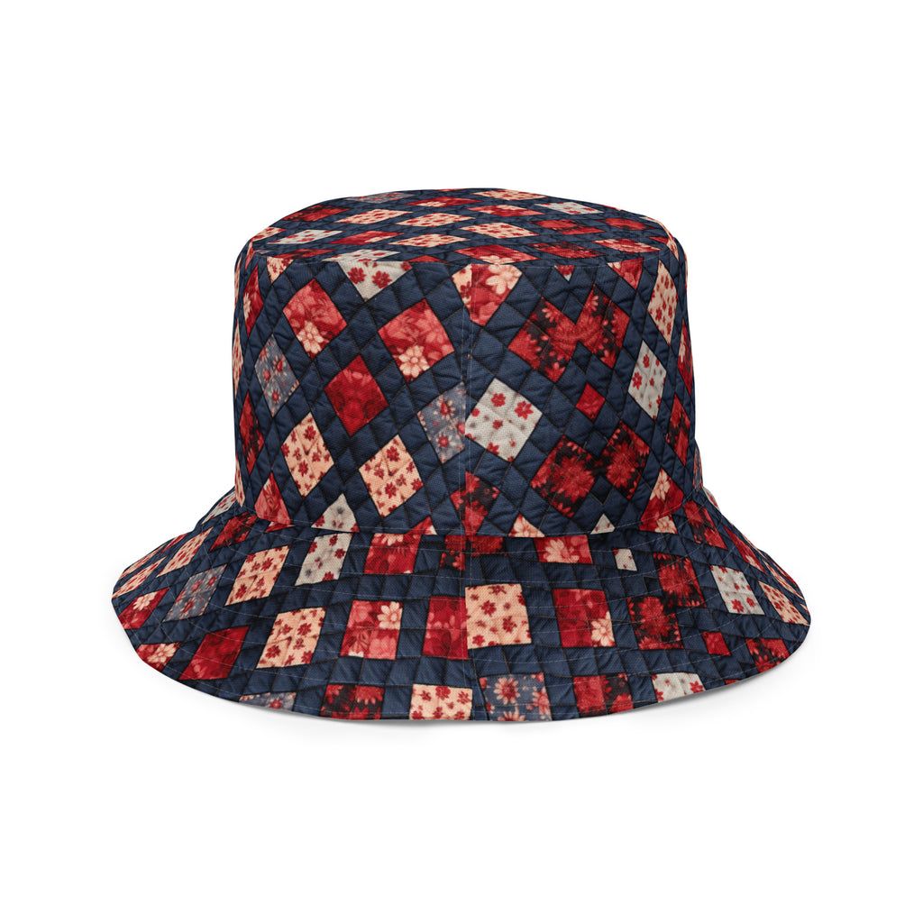 Grandma’s quilt reversible bucket hat - Caster Coast