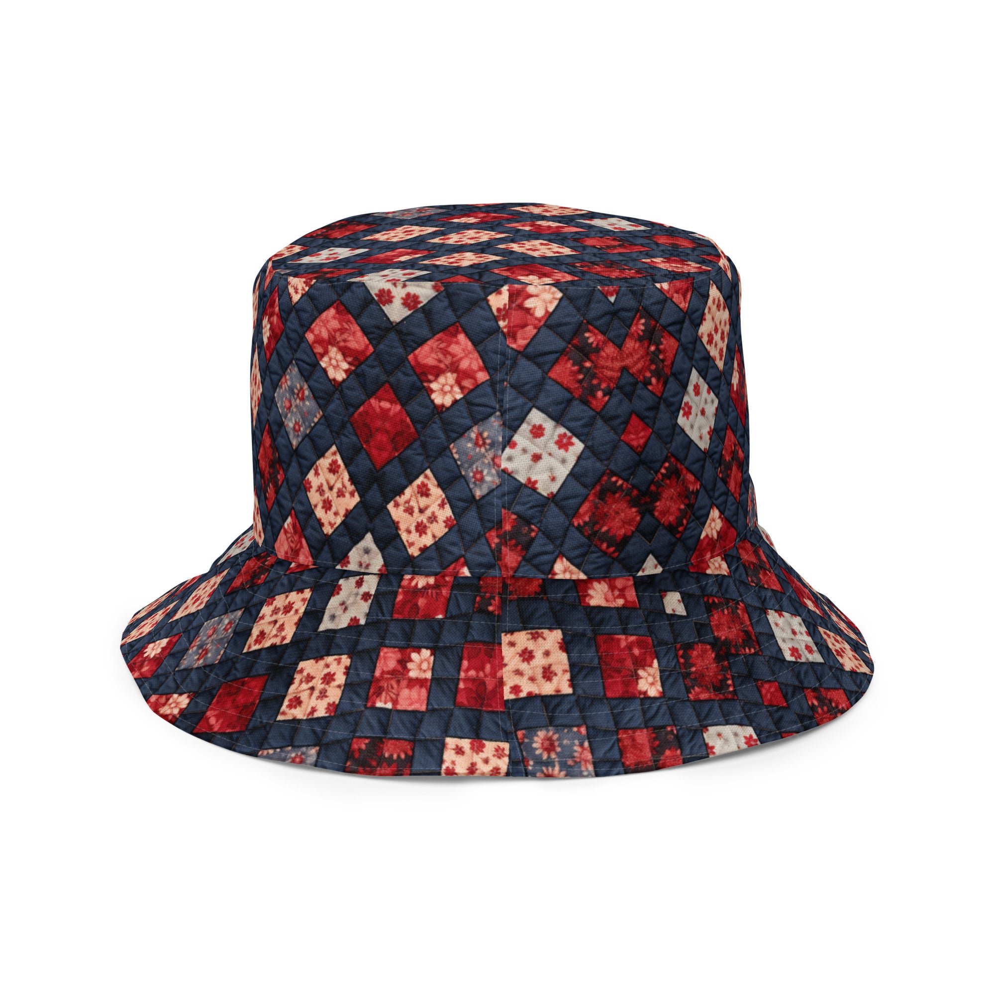 Grandma’s quilt reversible bucket hat - Caster Coast