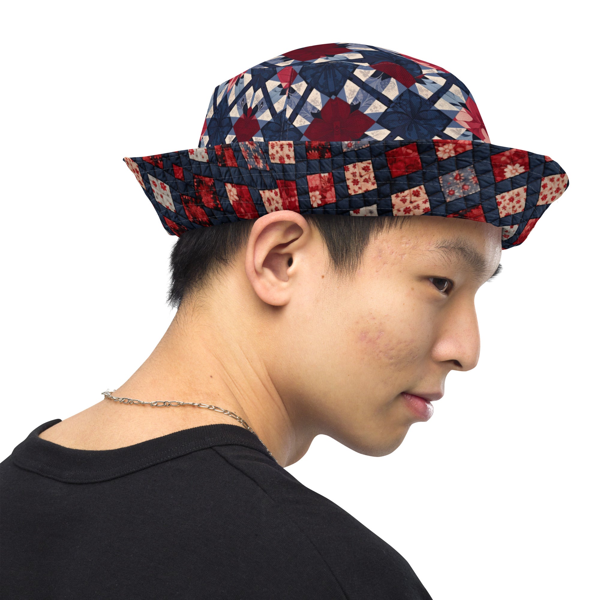 Grandma’s quilt reversible bucket hat - Caster Coast