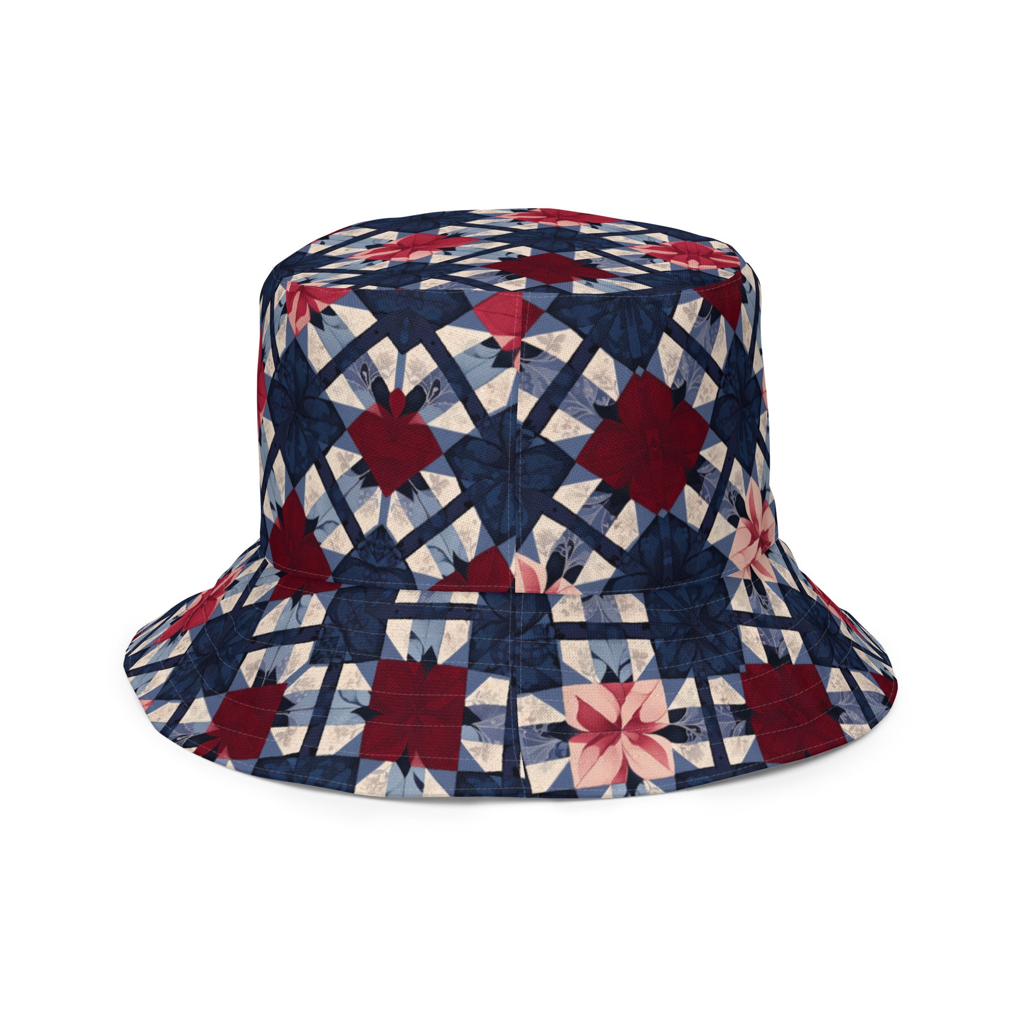 Grandma’s quilt reversible bucket hat - Caster Coast