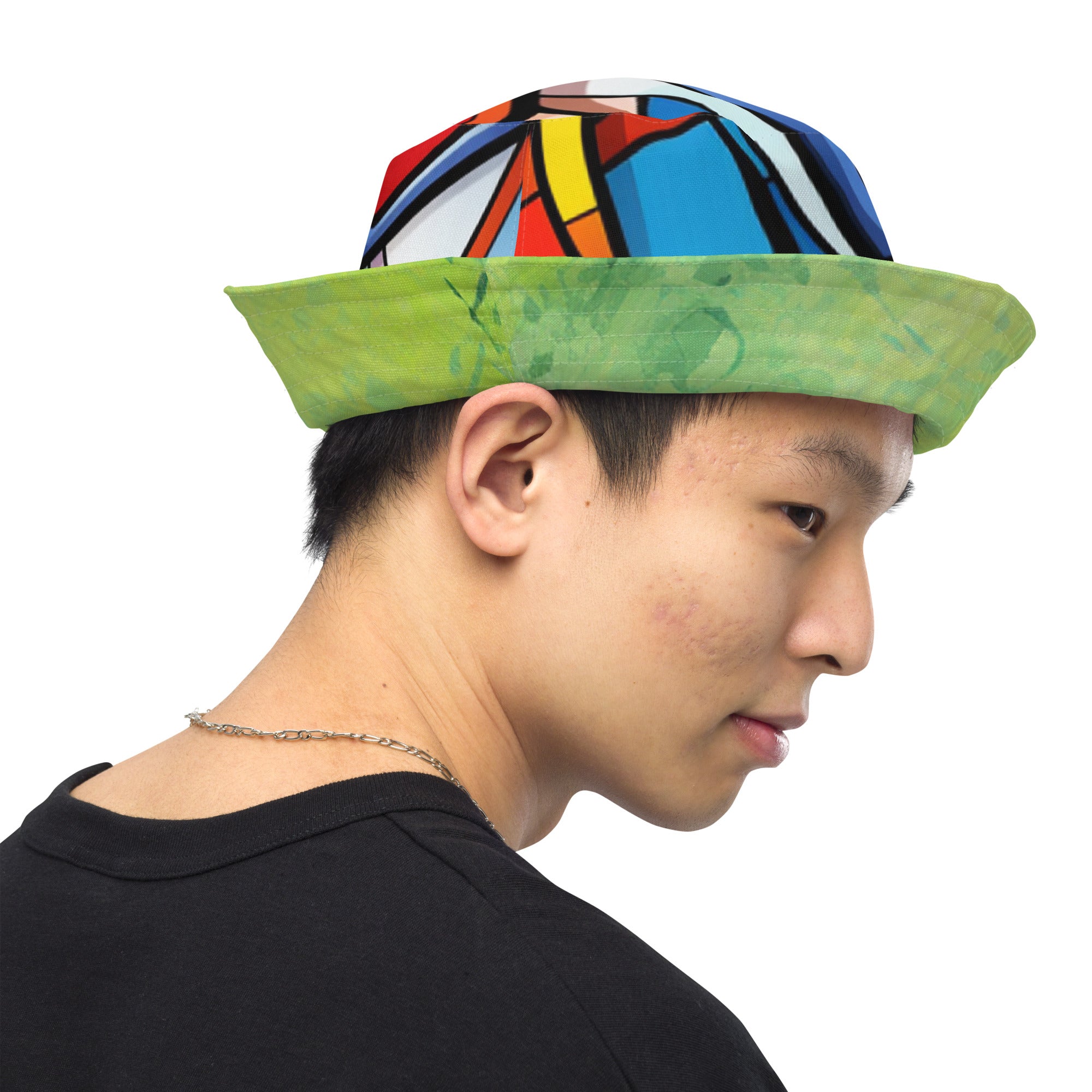 Abstract Hero Reversible bucket hat - Caster Coast