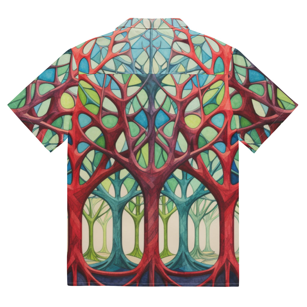 Forest of Colors Button - Up Shirt | Colorful Nature Shirt - Caster Coast