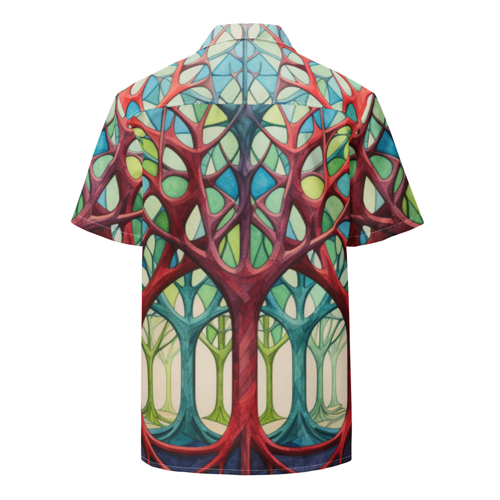 Forest of Colors Button - Up Shirt | Colorful Nature Shirt - Caster Coast