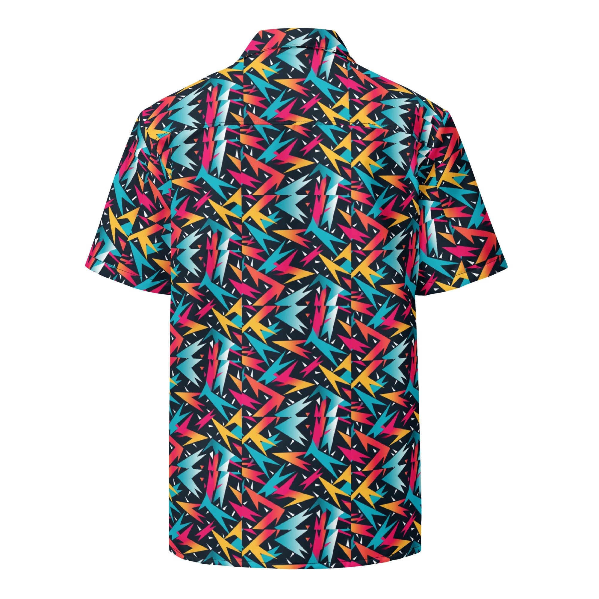80s Lightning Button - Up Shirt | Retro Neon Shirt - Caster Coast