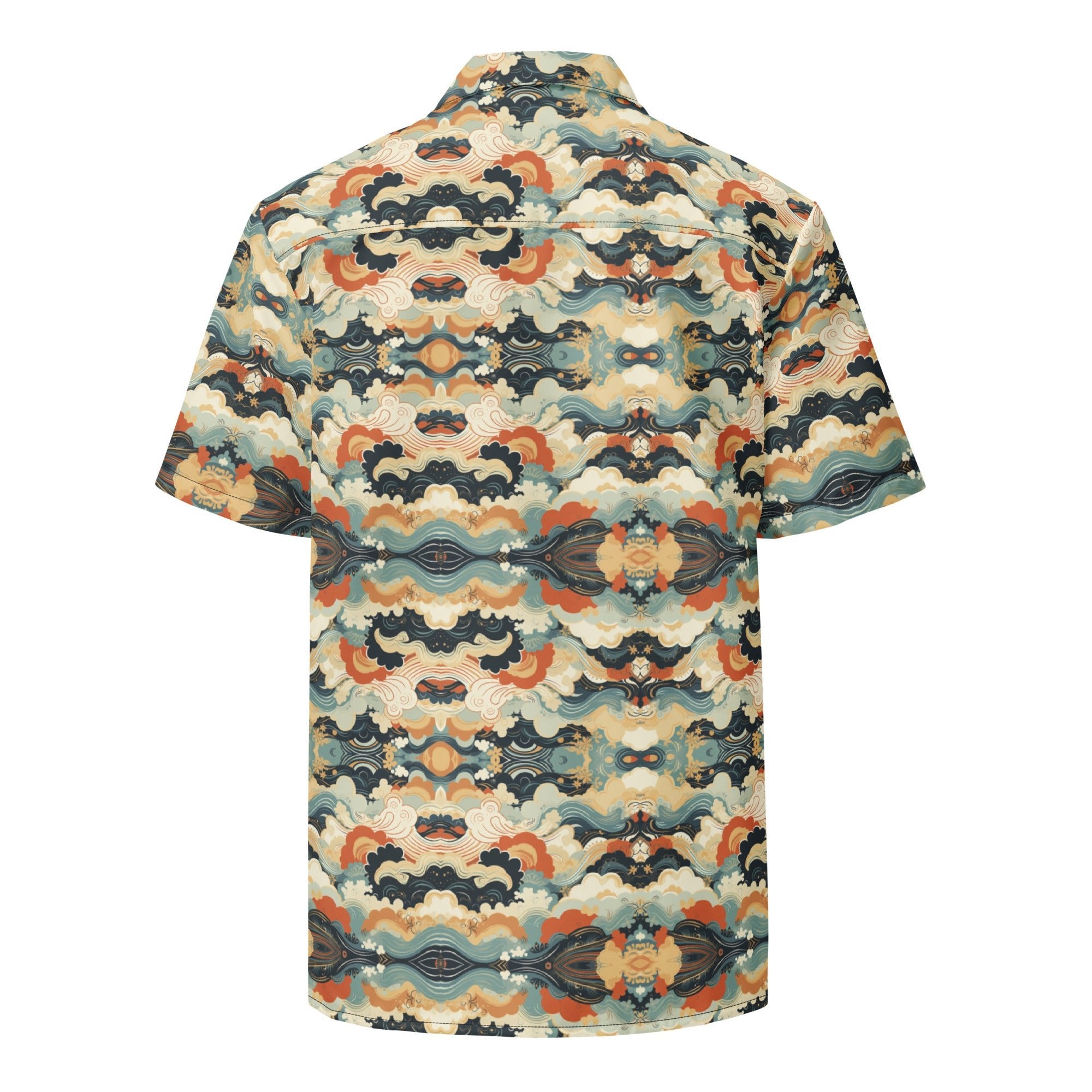 Cloud Wave Button - Up Shirt | Sky & Clouds Shirt - Caster Coast