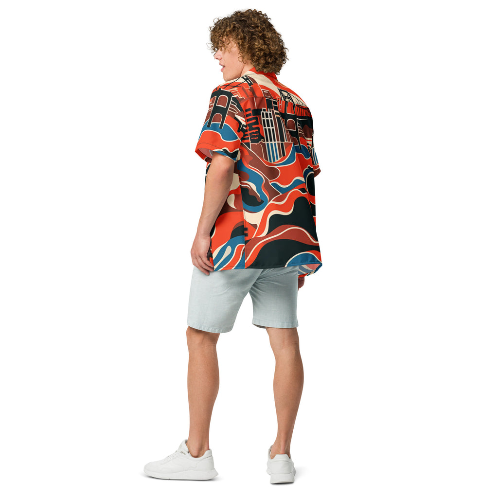 SF Fan Button - Up Shirt | Baseball Shirt - Caster Coast