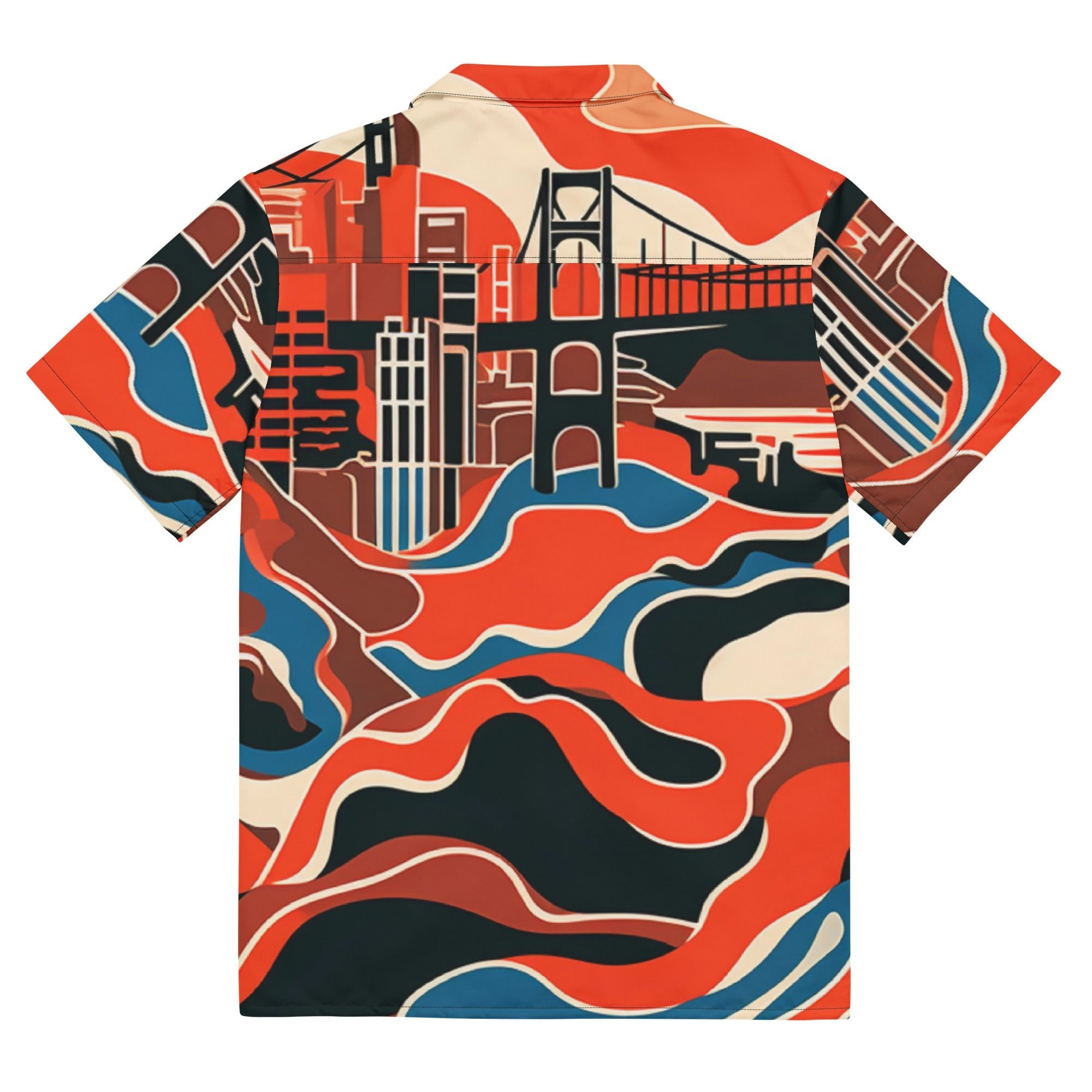 SF Fan Button - Up Shirt | Baseball Shirt - Caster Coast