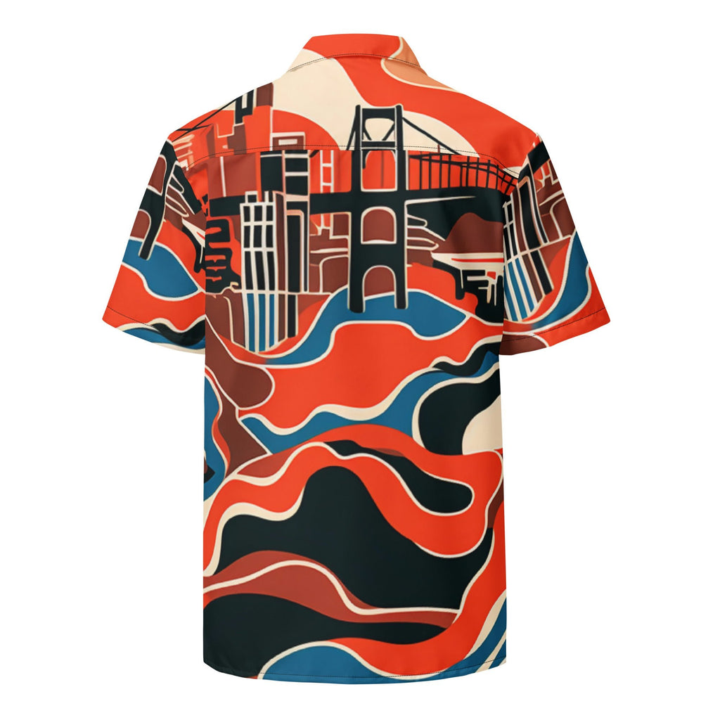 SF Fan Button - Up Shirt | Baseball Shirt - Caster Coast