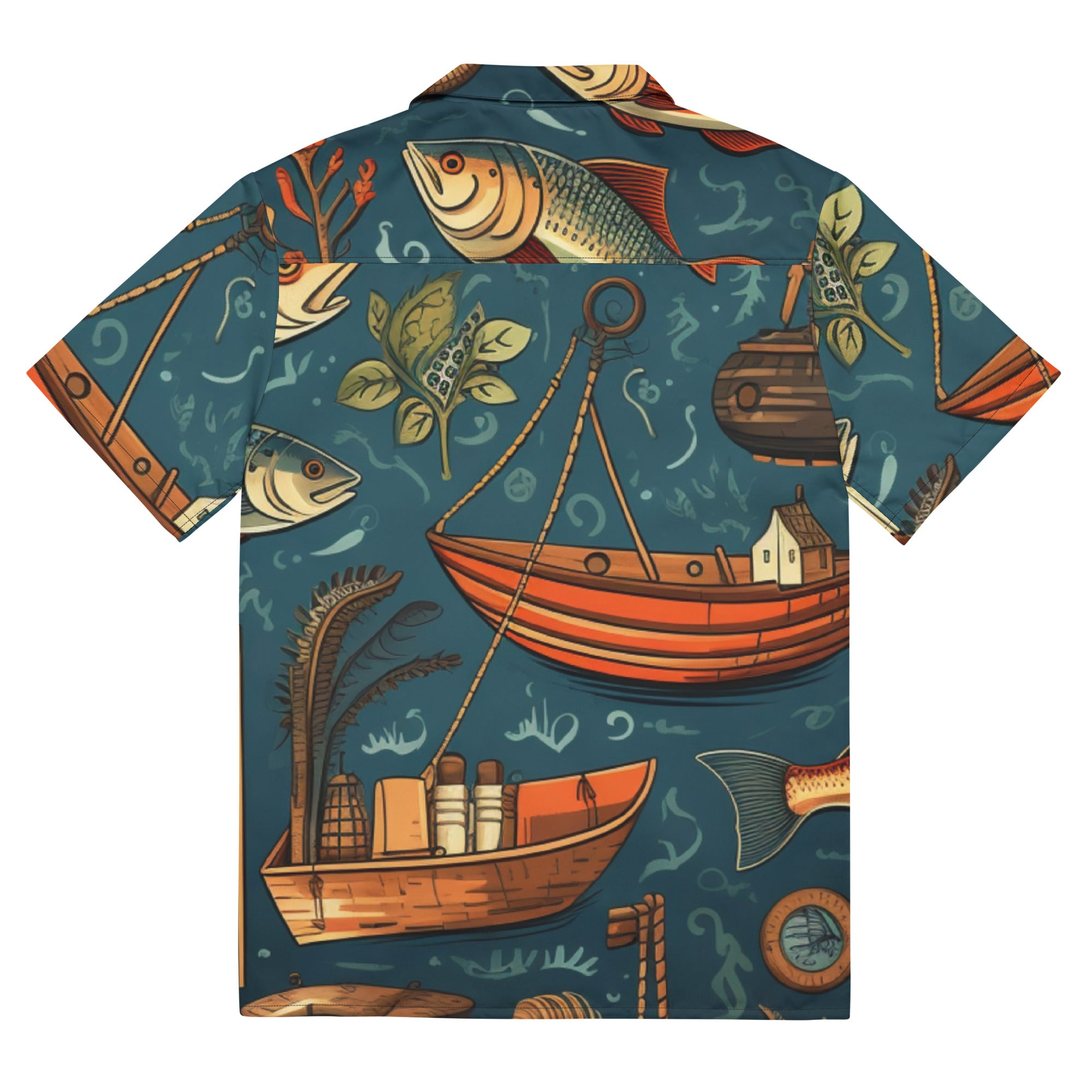 Gone Fishing Button - Up Shirt | Fishing Dad Shirt - Caster Coast