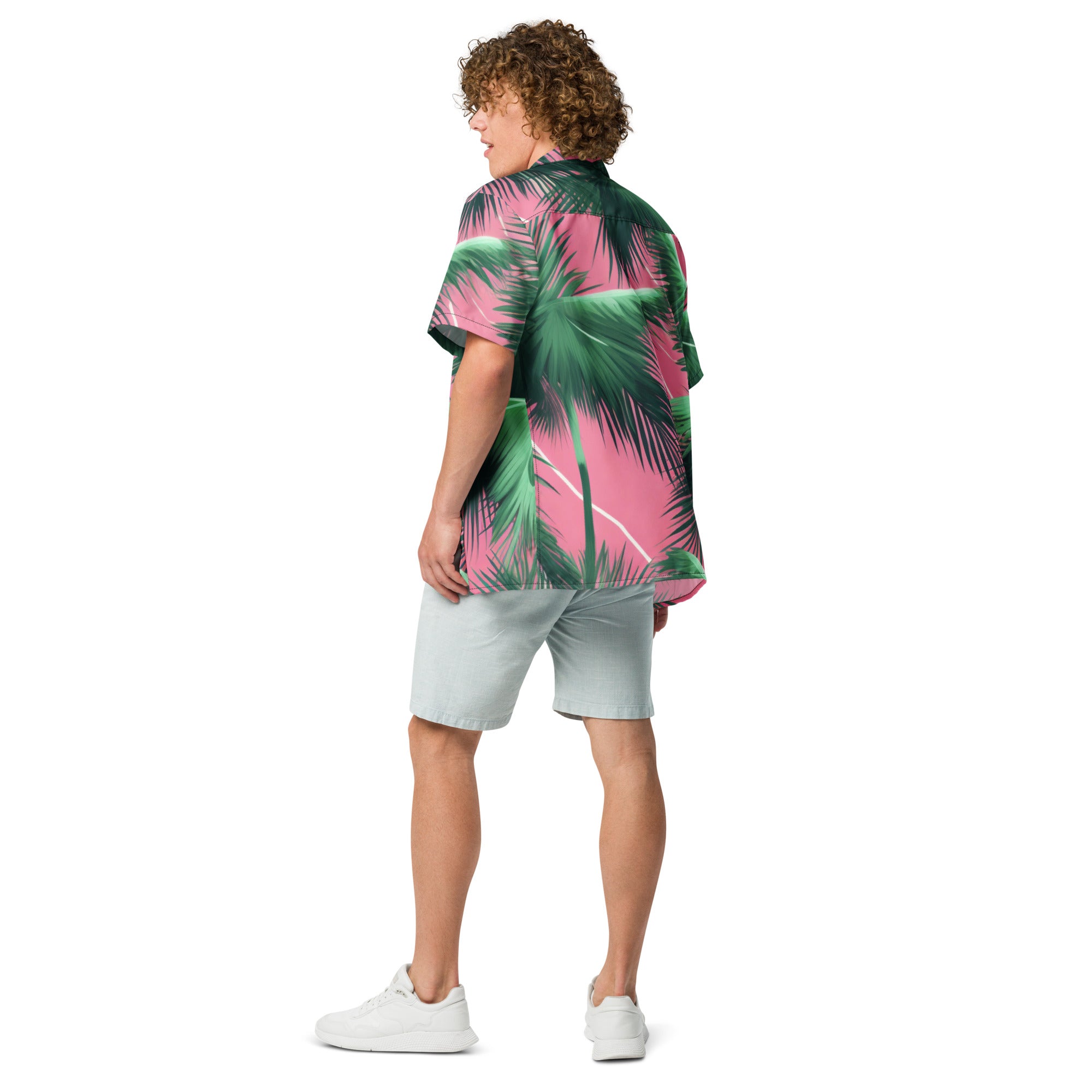 Pink Tropics Button - Up Shirt | Tropical Summer Shirt - Caster Coast