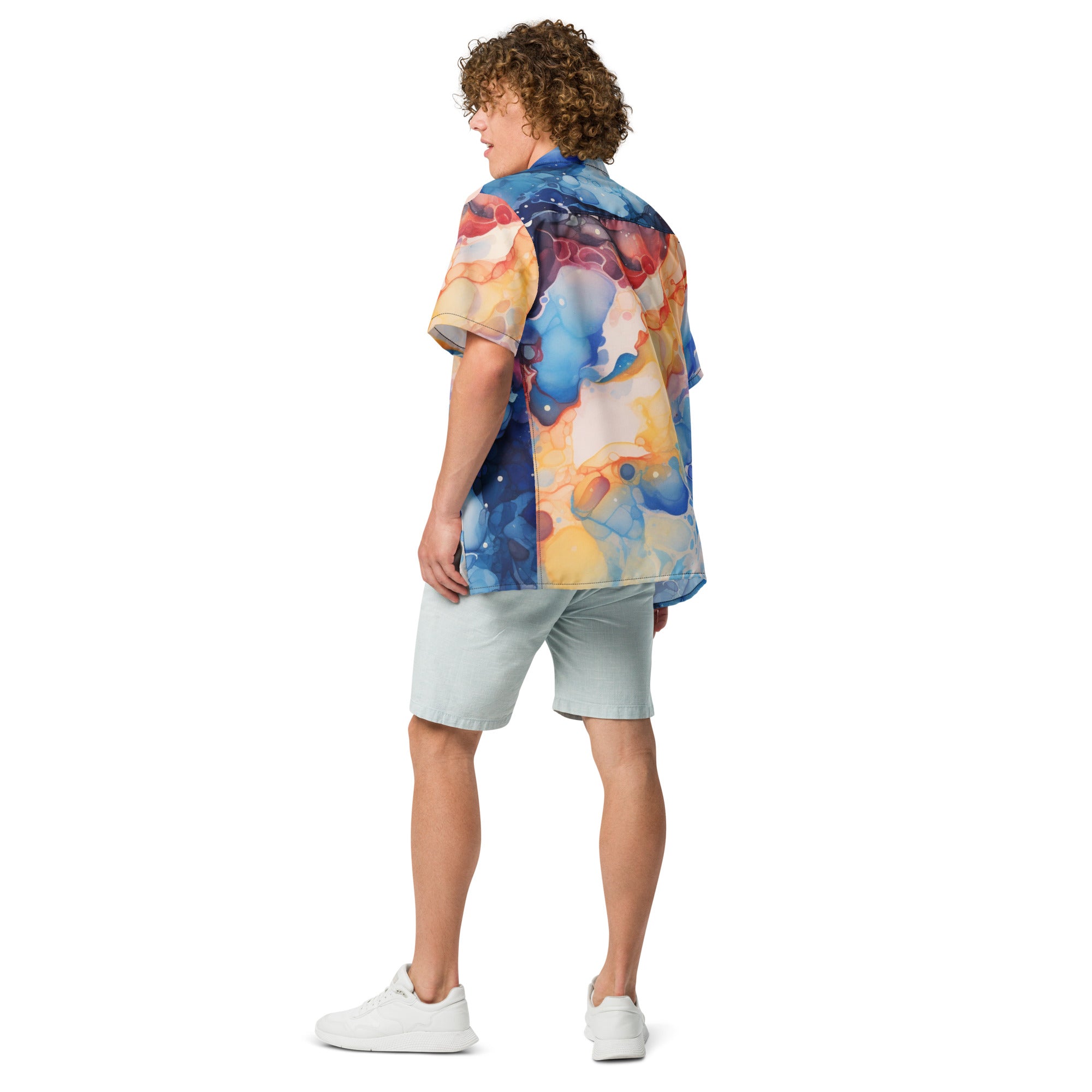 Surreal Space Button - Up Shirt | Psychedelic Sci - Fi Shirt - Caster Coast