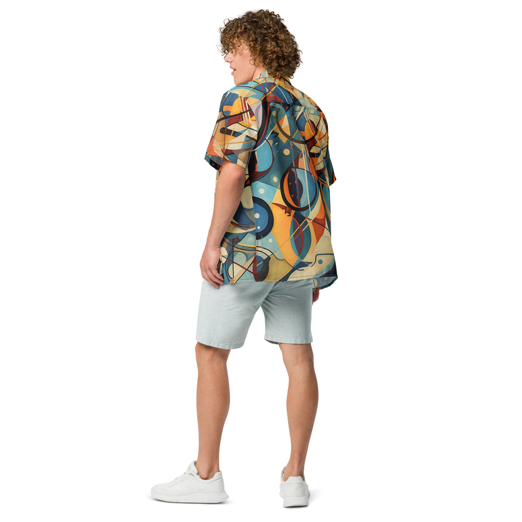 The Cubist Curveball Button - Up | Artistic Baseball Shirt for Geek Dads - Caster Coast