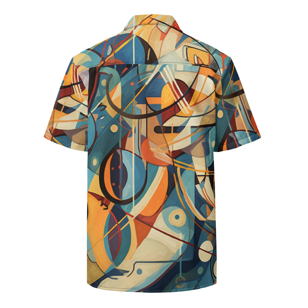 The Cubist Curveball Button - Up | Artistic Baseball Shirt for Geek Dads - Caster Coast