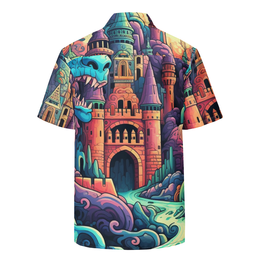 Dragon Attack Button - Up | Fantasy Dragon Shirt | Caster Coast - Caster Coast