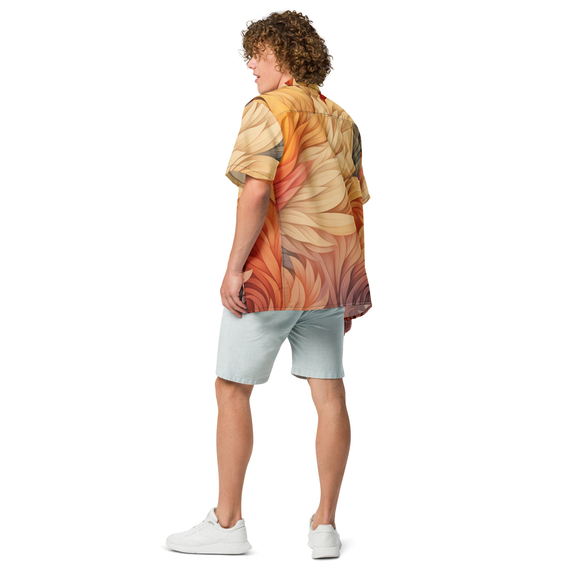 Amazing Fall Button - Up Shirt | Autumn Foliage Shirt - Caster Coast