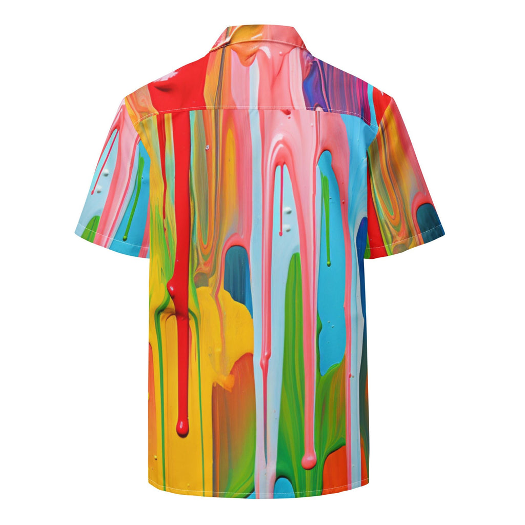 Dripping Paint Unisex button shirt - Caster Coast