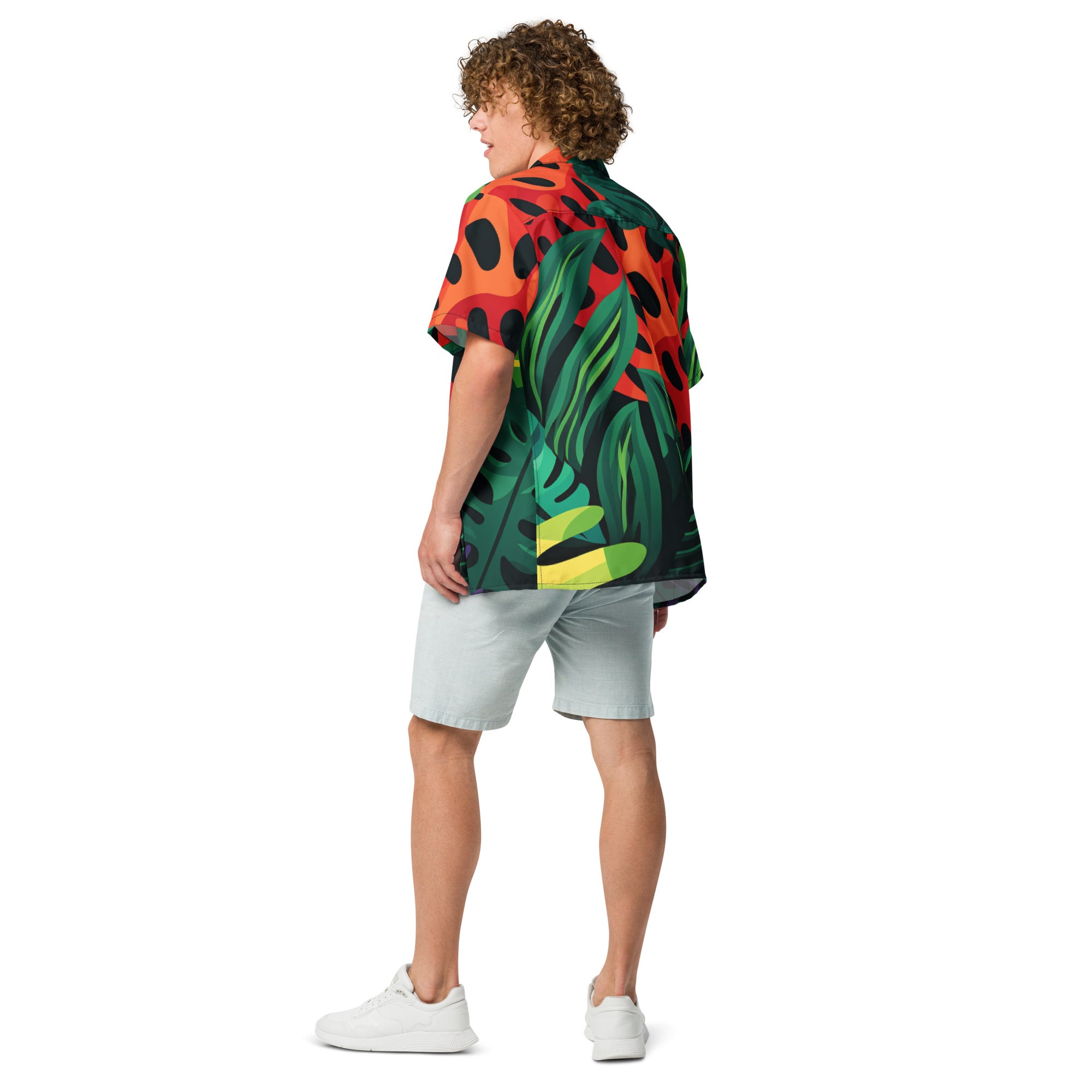 Jungle Fun Button - Up Shirt | Tropical Adventure Shirt - Caster Coast