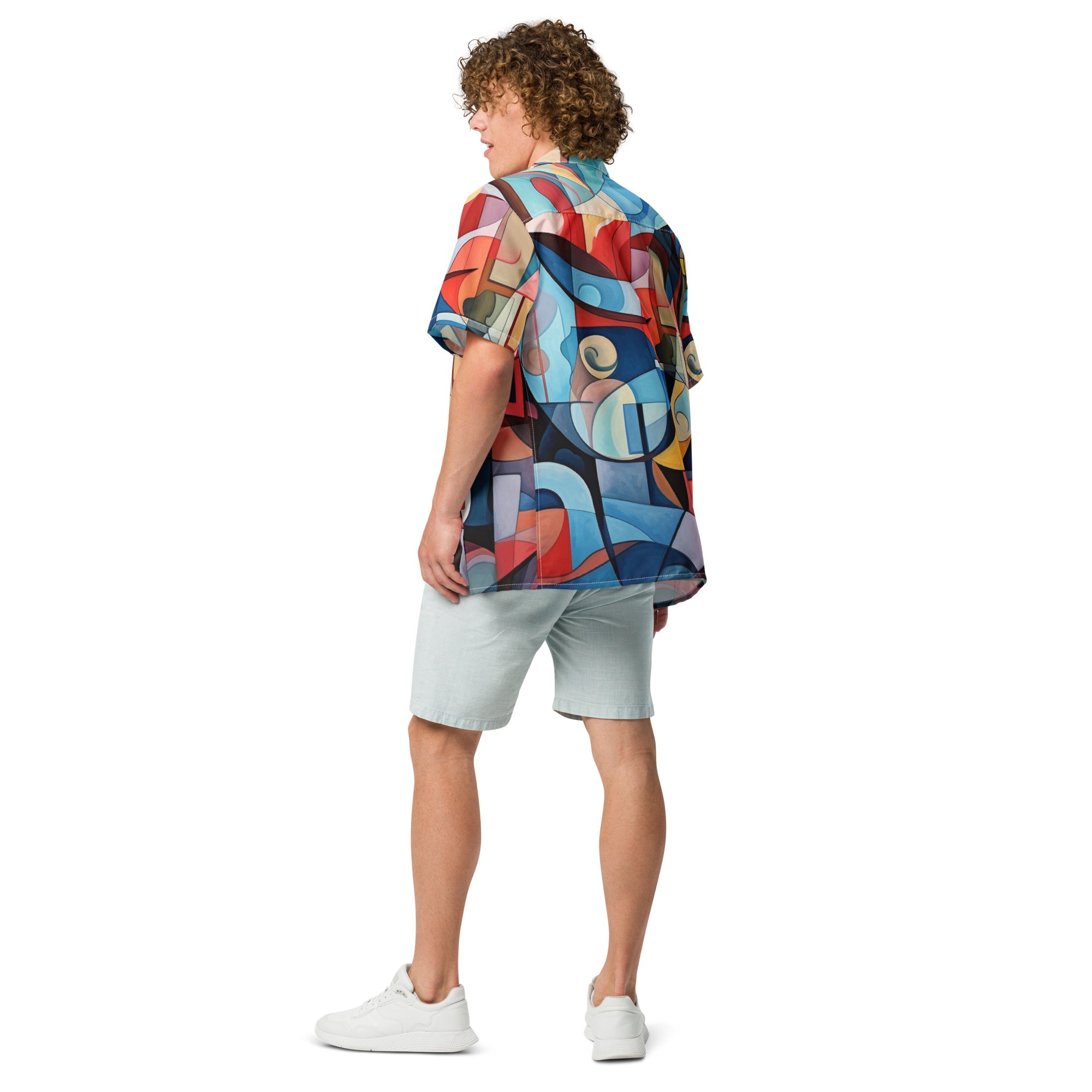 Abstract Art Unisex button shirt - Caster Coast