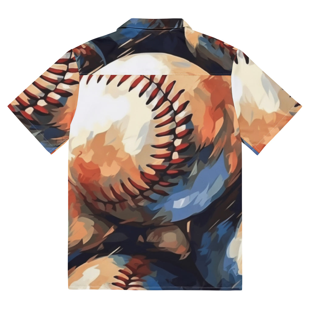 Be the Baseball Button - Up Shirt | Sports Geek Dad Shirt - Caster Coast
